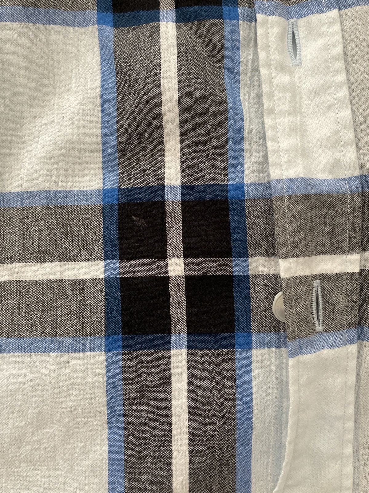 Burberry Burberry Light Blue Checkered Shirt Size US S / EU 44-46 / 1 - 5 Thumbnail