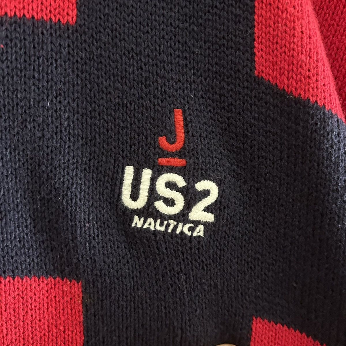 Nautica × Vintage J Class US2 Nautica Vintage Red Cross Sweater Size US L / EU 52-54 / 3 - 4 Thumbnail