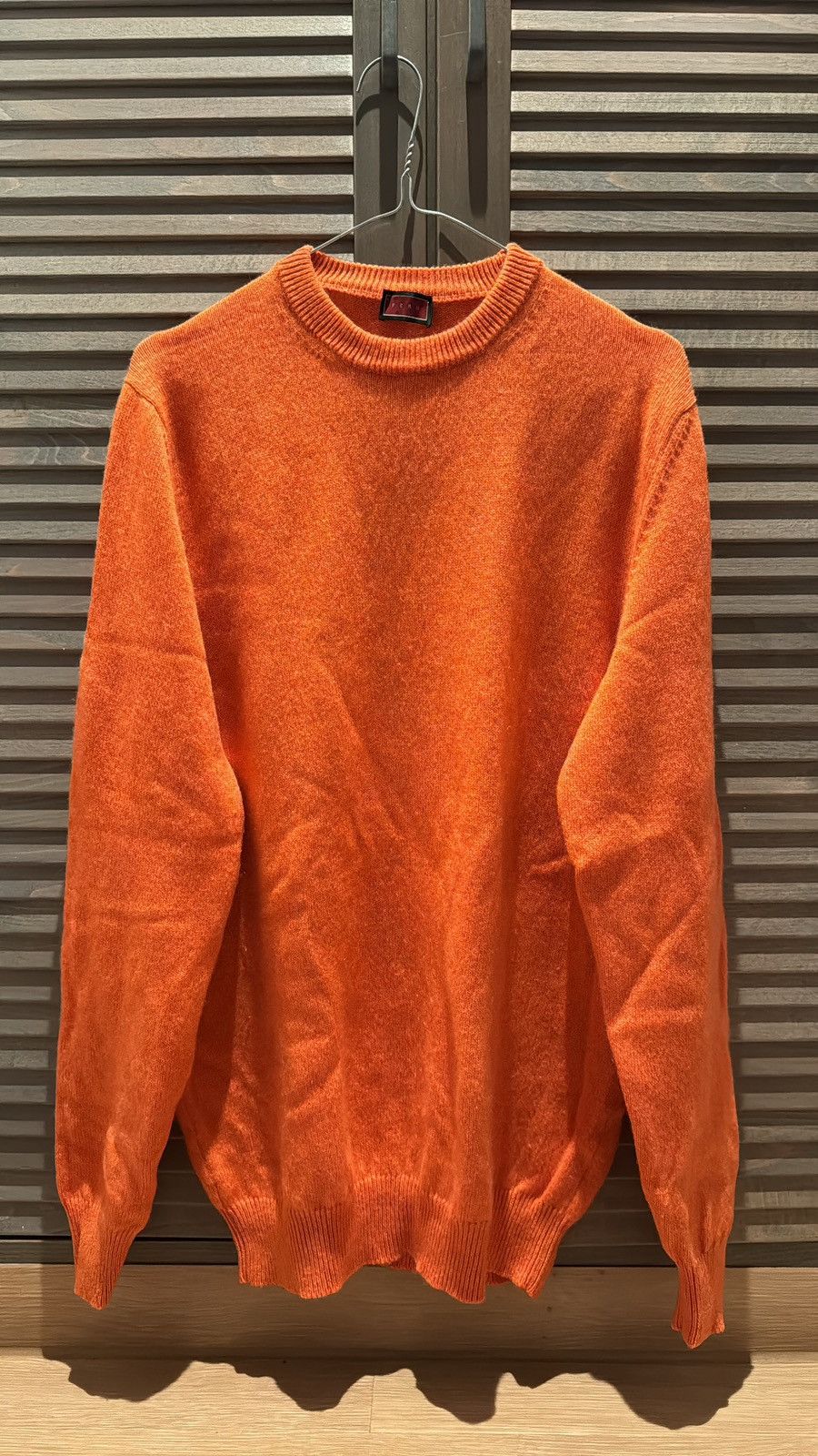 image of Feru (Fedeli) Orange Sweater, Men's (Size Large)