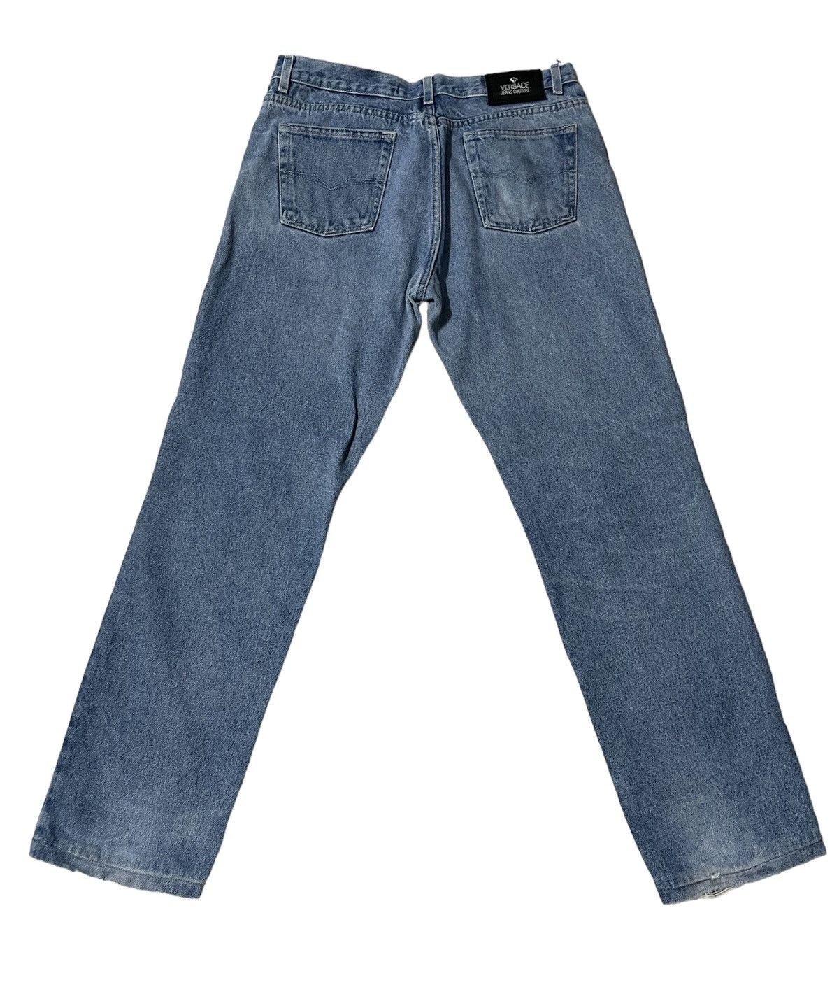 Versace × Versace Jeans Couture × Vintage Vintage Versace Jeans Couture Denim Jeans Blue Size US 34 / EU 50 - 2 Thumbnail