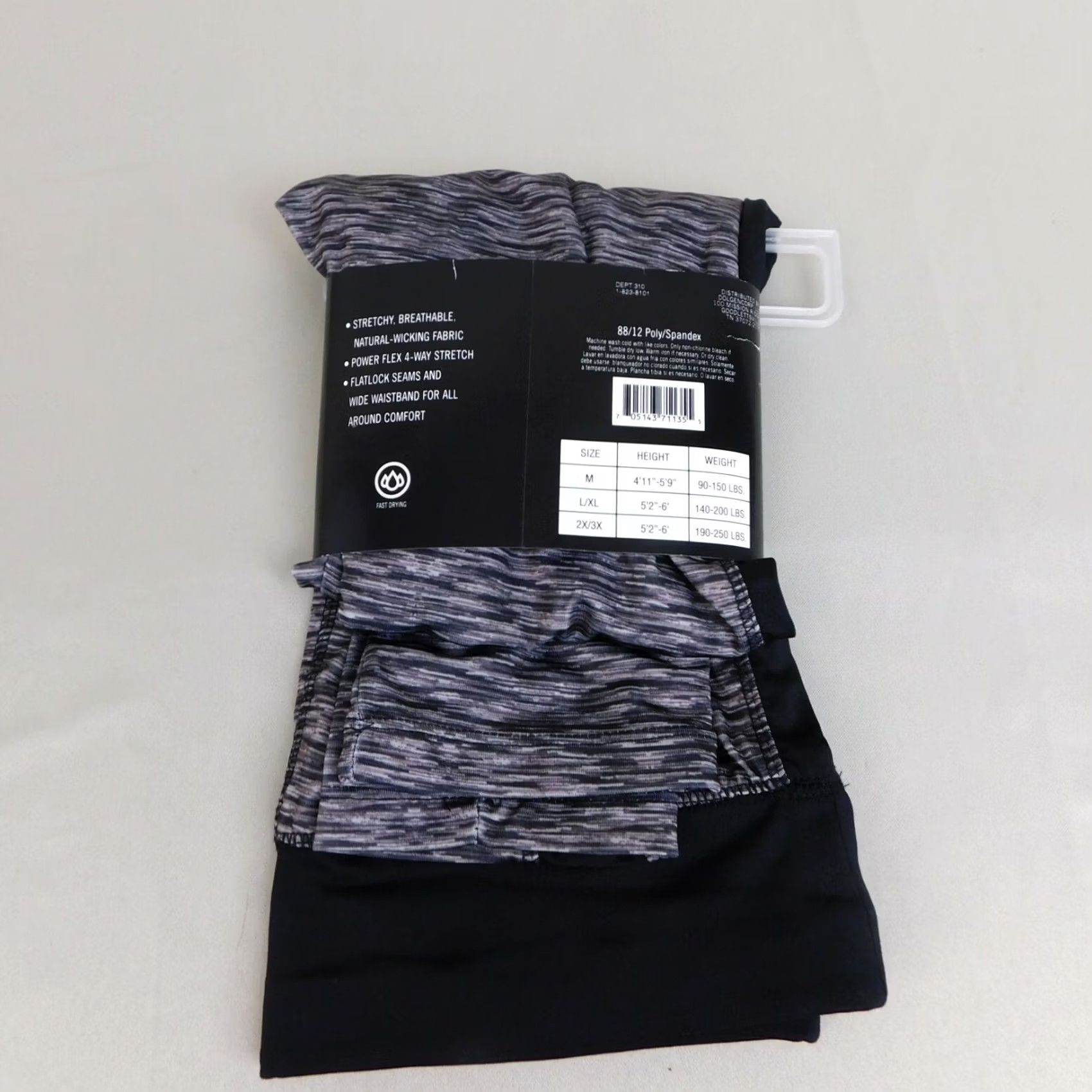 Vintage Zone Pro Women's Space Dyed Stretch Active Workout Leggings Black M Size 32" / US 10 / IT 46 - 3 Thumbnail