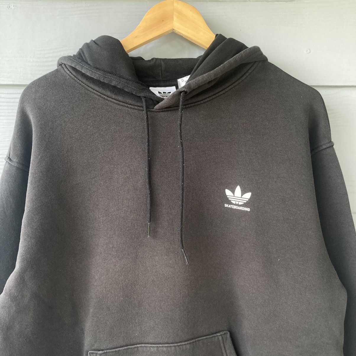 Adidas Vintage Adidas Skateboarding Faded Black Hoodie Size US XL / EU 56 / 4 - 4 Thumbnail