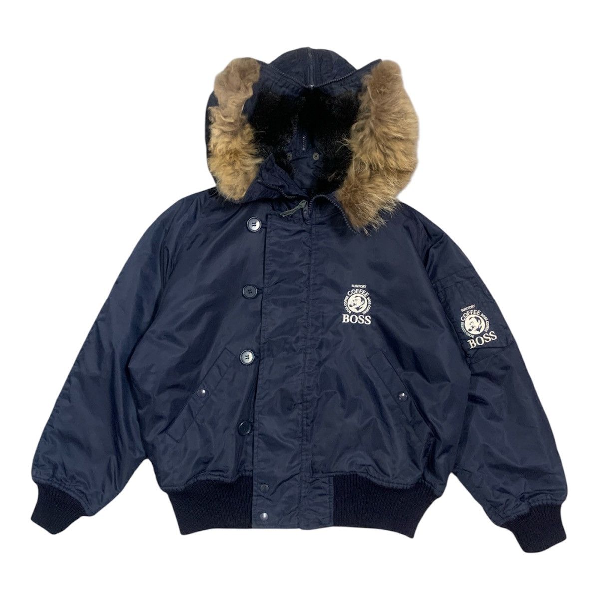 Japanese Brand Suntory Boss Coffee N-2B Bomber Jacket Size US M / EU 48-50 / 2 - 1 Thumbnail
