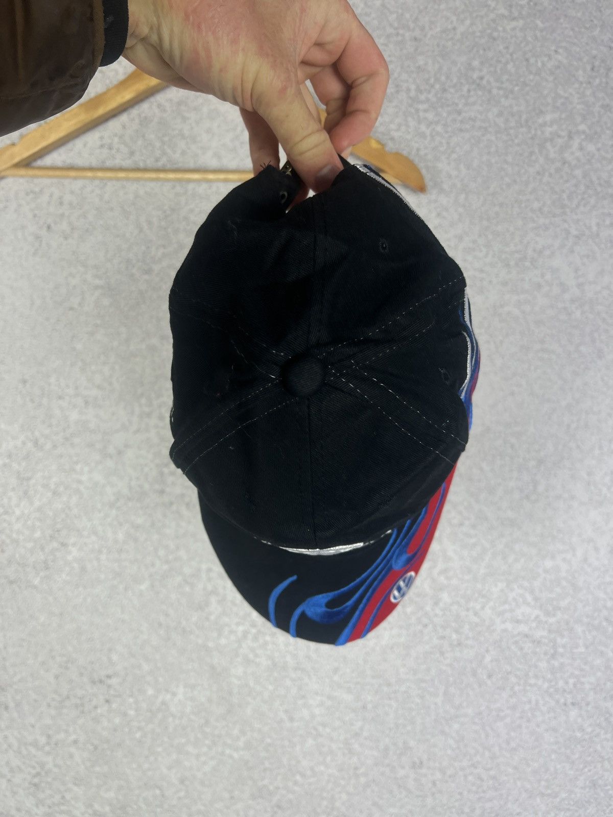Other Vintage Y2K Racing Volkswagen Flames Fire Cap Hat Size ONE SIZE - 6 Thumbnail