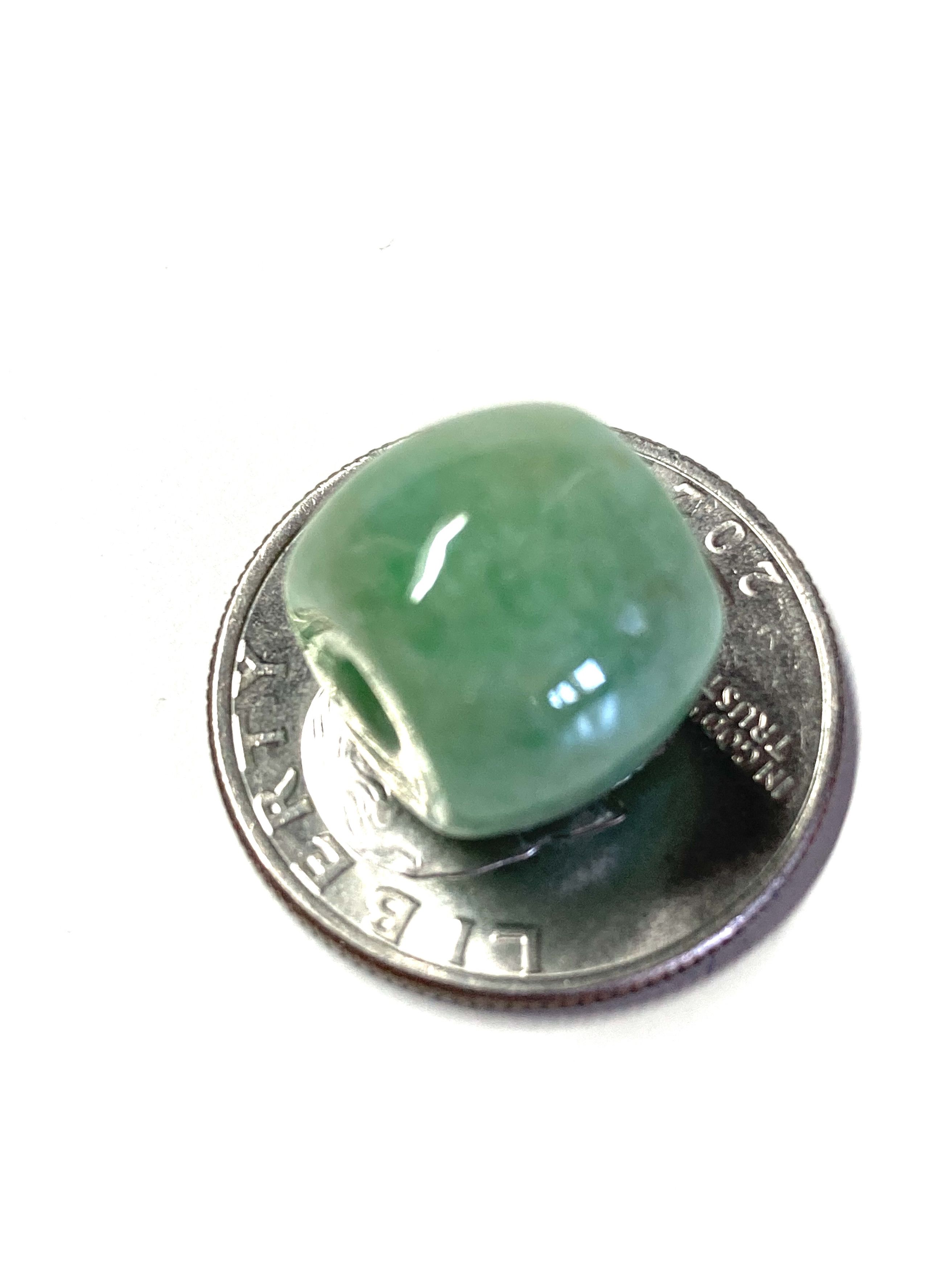 Other 60007 Certified Jadeite jade Green 12mm Bead Pendant Size ONE SIZE - 7 Thumbnail