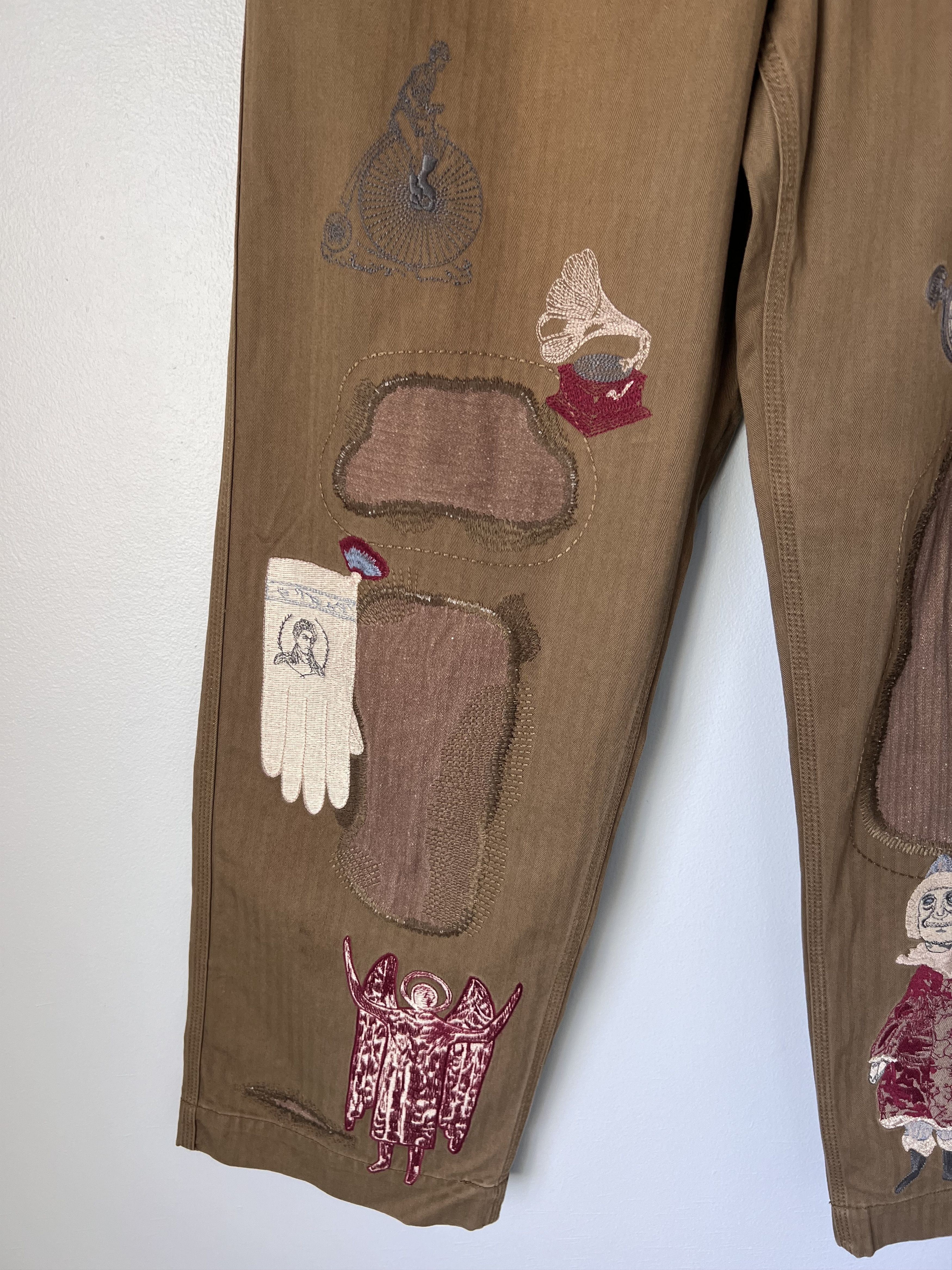Samuel Zelig Samuel Zelig Antique Pants in Olive Brown Size US 34 / EU 50 - 3 Thumbnail