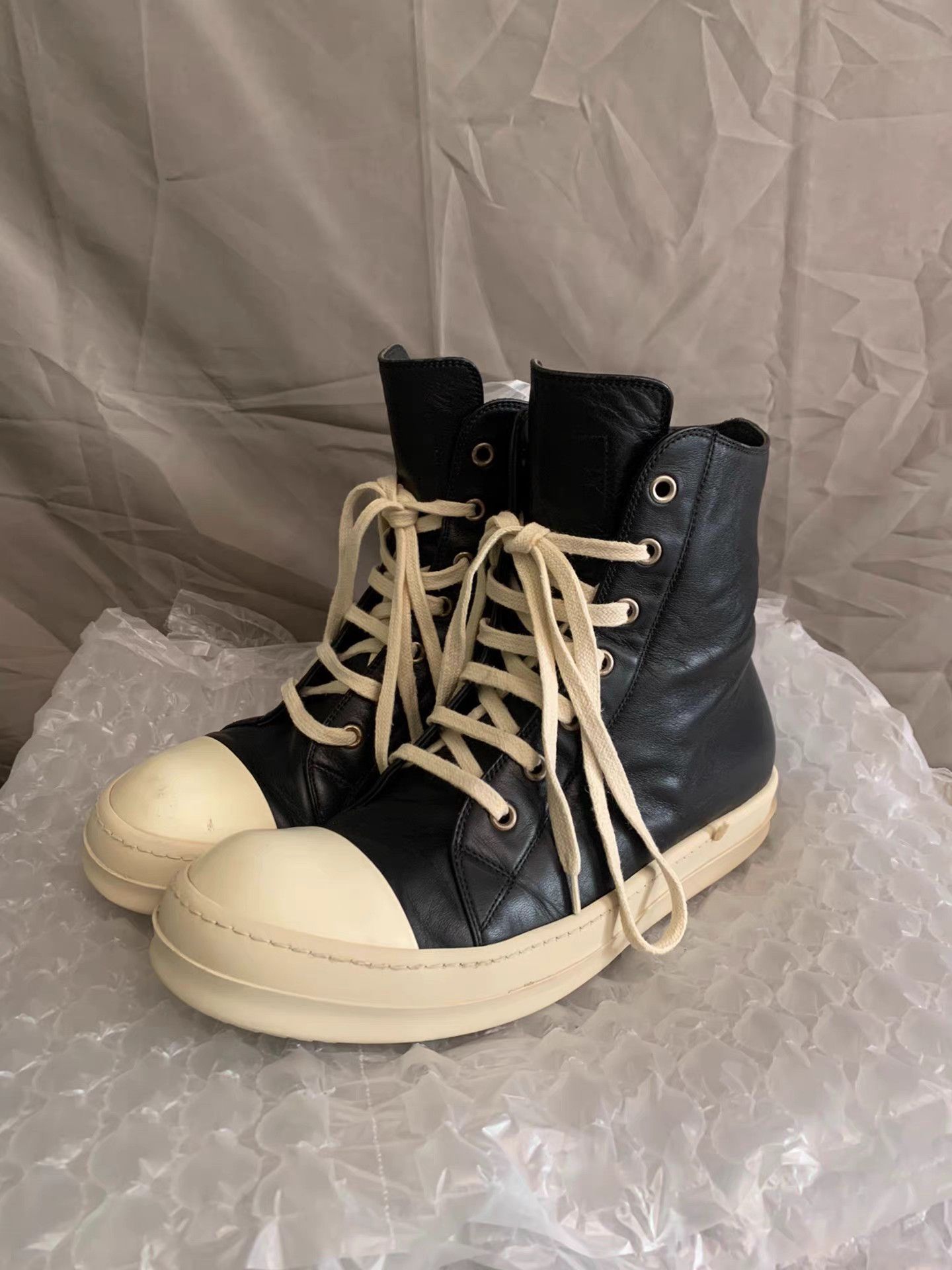 Rick Owens Rick Owens Mainline High Top Leather Ramones Size US 7 / EU 40 - 1 Thumbnail