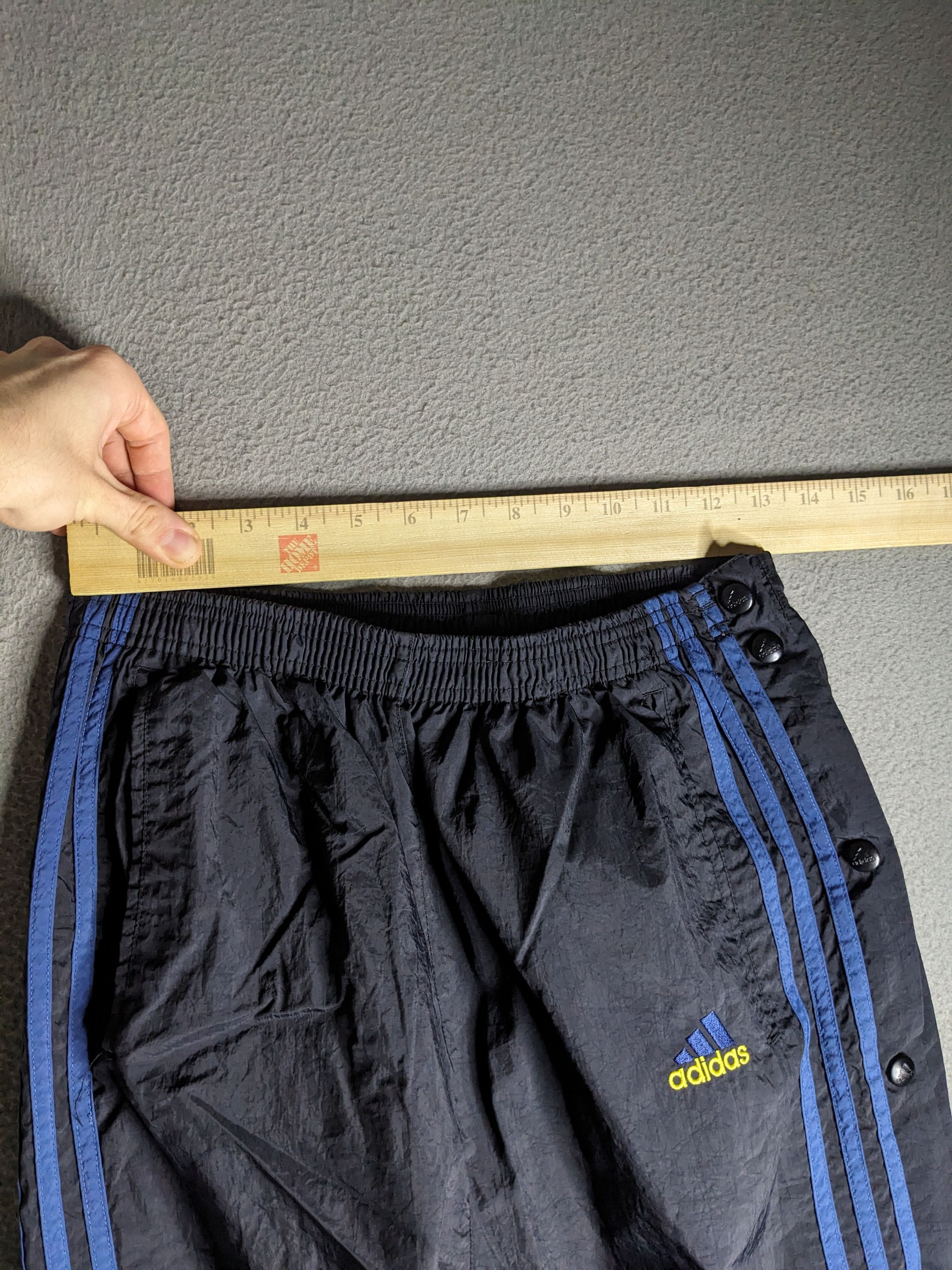 Adidas VTG 90s Adidas Tearaway Track Pants Mens Medium 3 Stripes Size US 28 / EU 44 - 10 Thumbnail