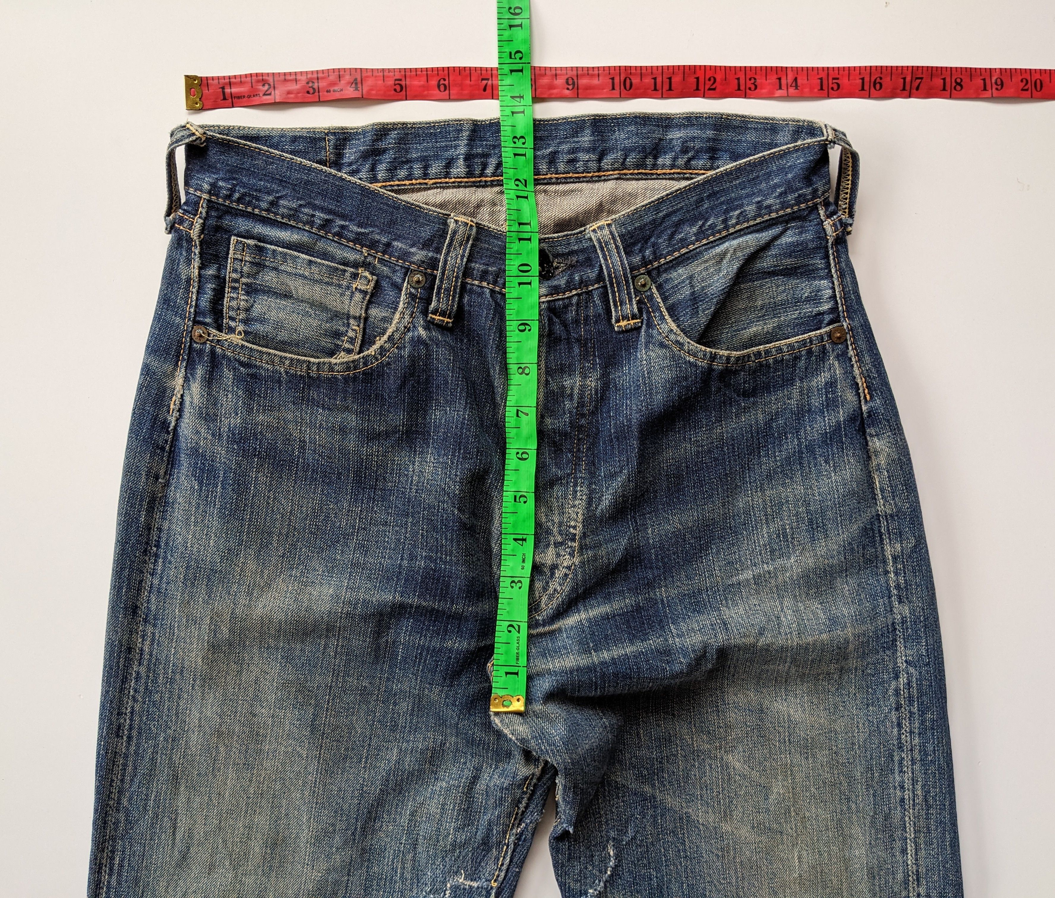 The Real McCoy's Joe Mccoy distressed selvedge jeans Size US 30 / EU 46 - 11 Thumbnail