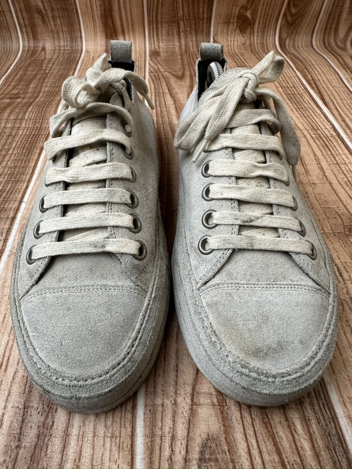 Ann Demeulemeester Ann Demeulemeester Suede Low Top Sneaks Size US 7 / EU 40 - 8 Thumbnail