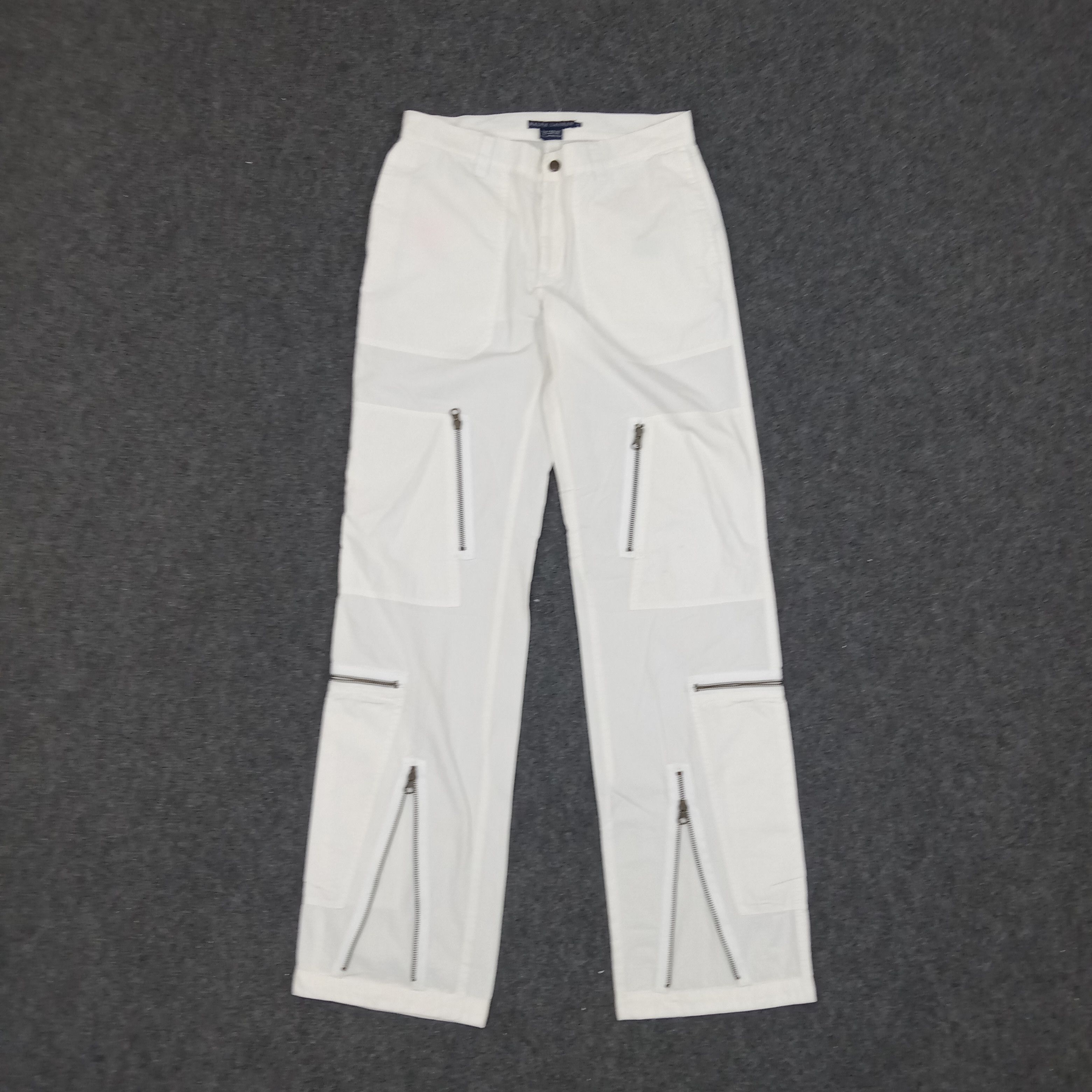 Ralph Lauren × Vintage Ralph Lauren Multiple Zipper Pocket Pants Size US 29 - 1 Thumbnail