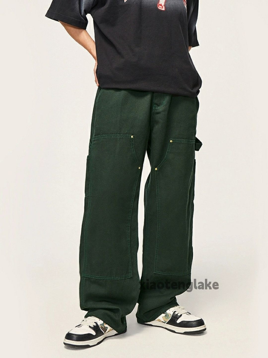 Designer × Japanese Brand × Vintage utility outdoor carpenter cargo skate hiphop baggy pants Size US 32 / EU 48 - 3 Thumbnail