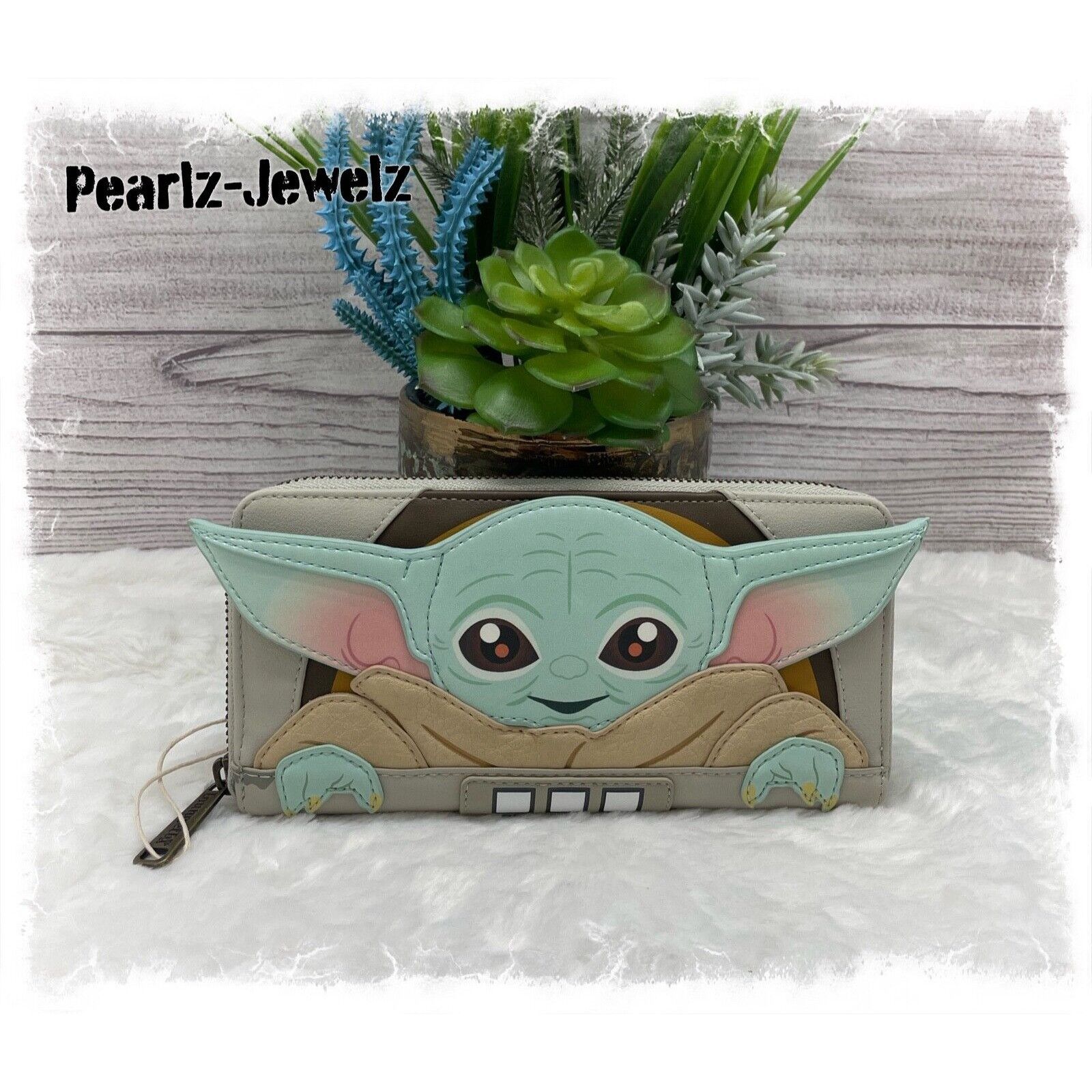 Disney Loungefly Star Wars Baby Yoda The Child Mandalorian Zip Arou Size ONE SIZE - 1 Thumbnail