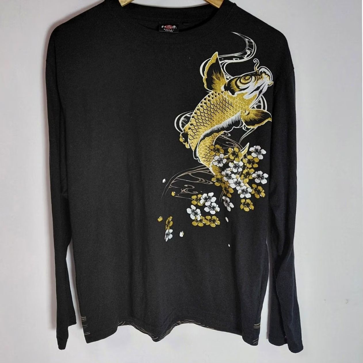 Vintage BULLET NOISE Graphic Print Long Sleeve Shirt Black Knit Men XL Size US XL / EU 56 / 4 - 2 Thumbnail