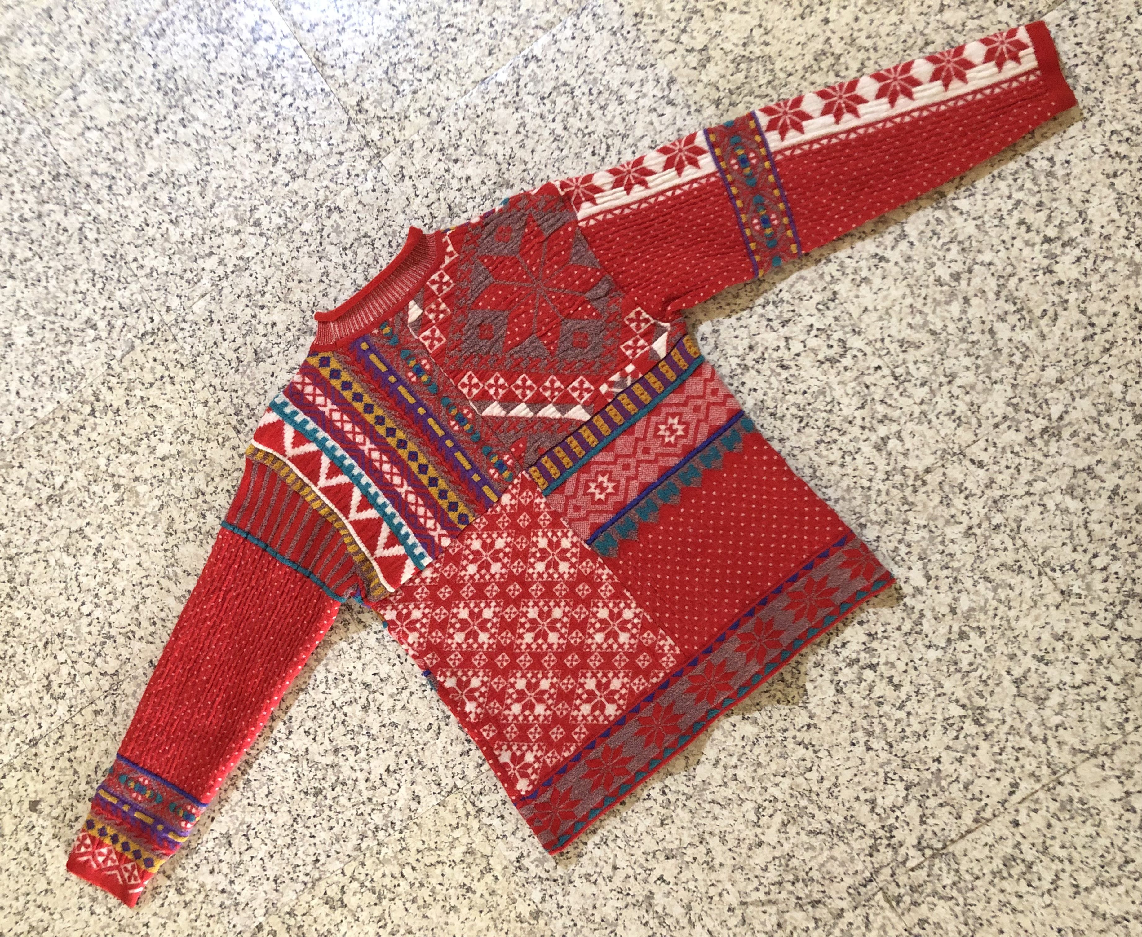 Kenzo Vintage Kenzo Golf Multi-Pattern Patchwork Knit Sweater RARE Size M / US 6-8 / IT 42-44 - 14 Thumbnail