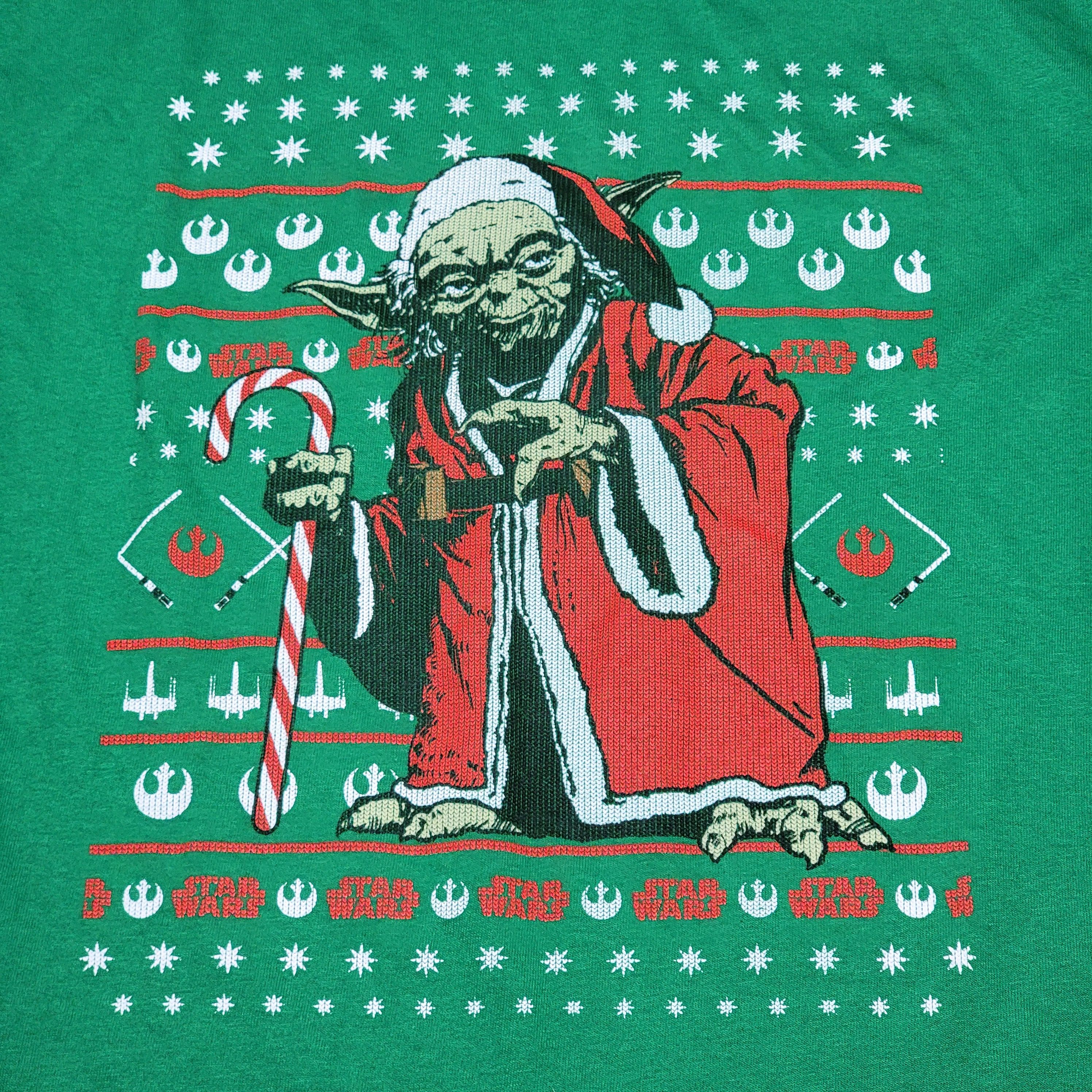 Star Wars Star Wars SS Christmas Green Tee Yoda - Size Large Size US L / EU 52-54 / 3 - 2 Thumbnail