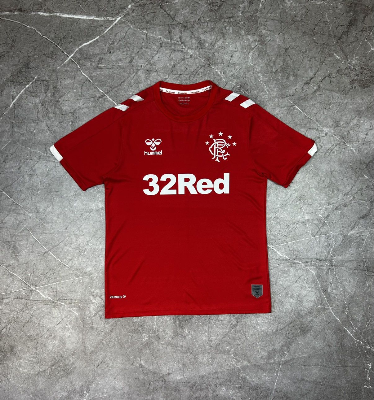 Hummel Hummel Glasgow Rangers 32RED 1 football home jersey Size US L / EU 52-54 / 3 - 2 Thumbnail