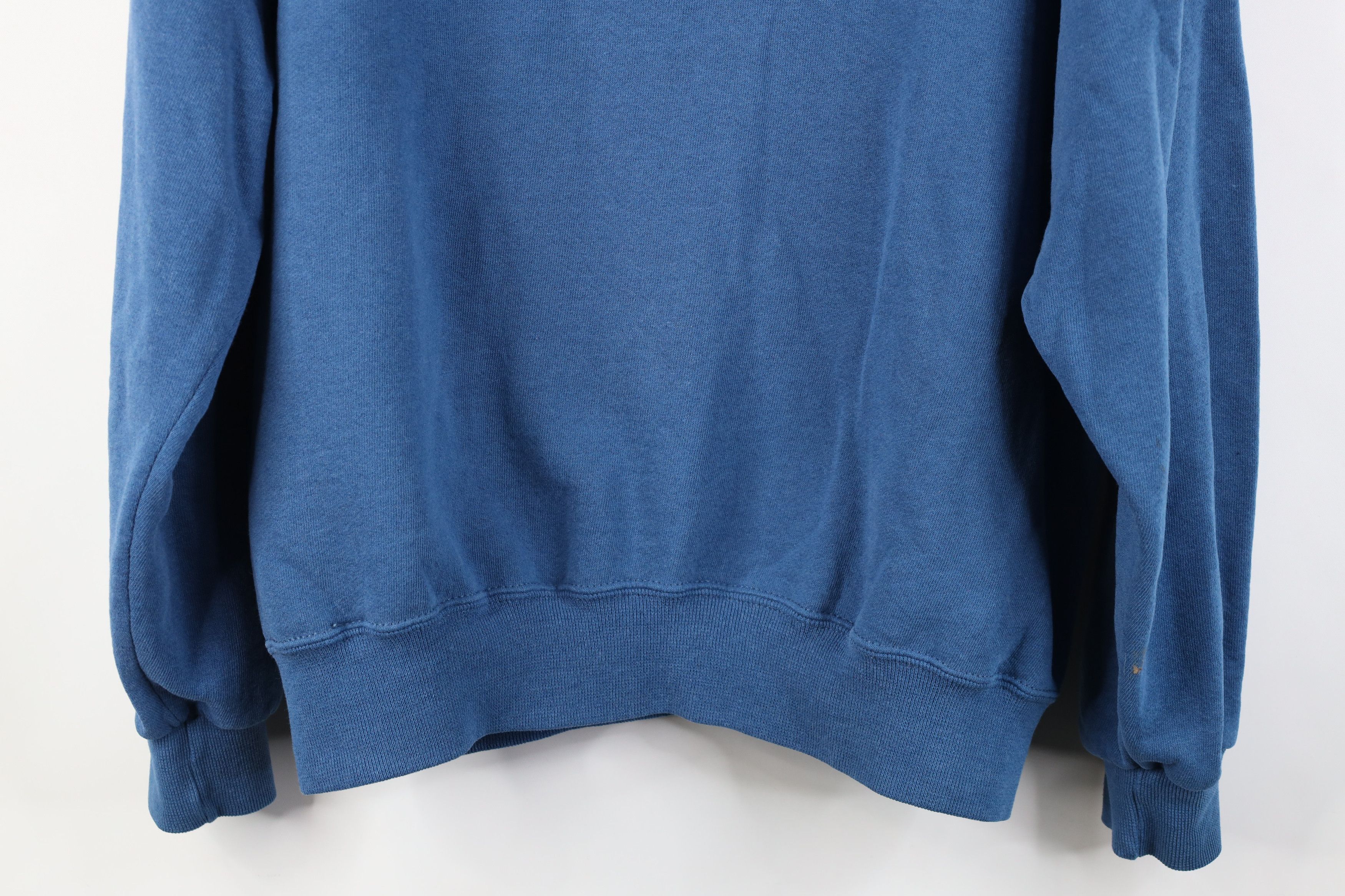 Vintage Vintage 90s Bike Blank Crewneck Sweatshirt Blue USA Size US M / EU 48-50 / 2 - 15 Thumbnail