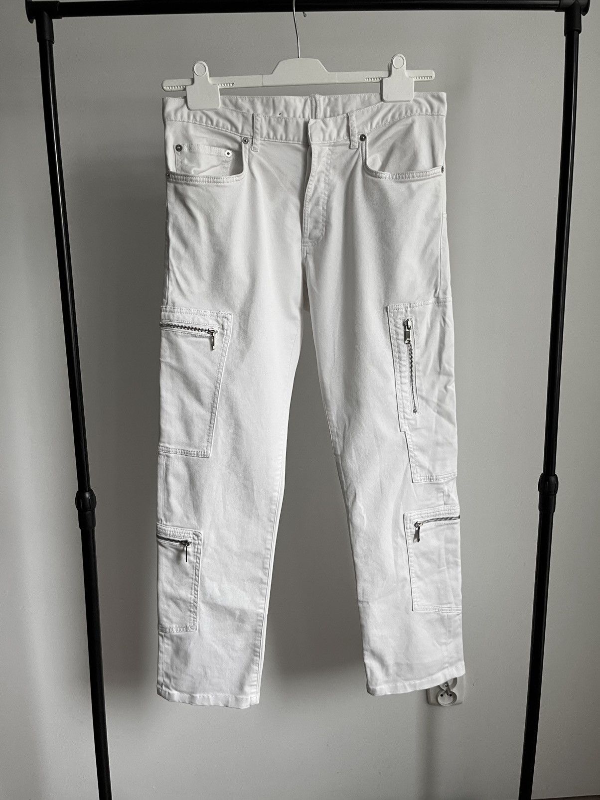 Dior Dior by Kris van Assche SS16 runway multipocket white jeans Size US 33 - 3 Thumbnail