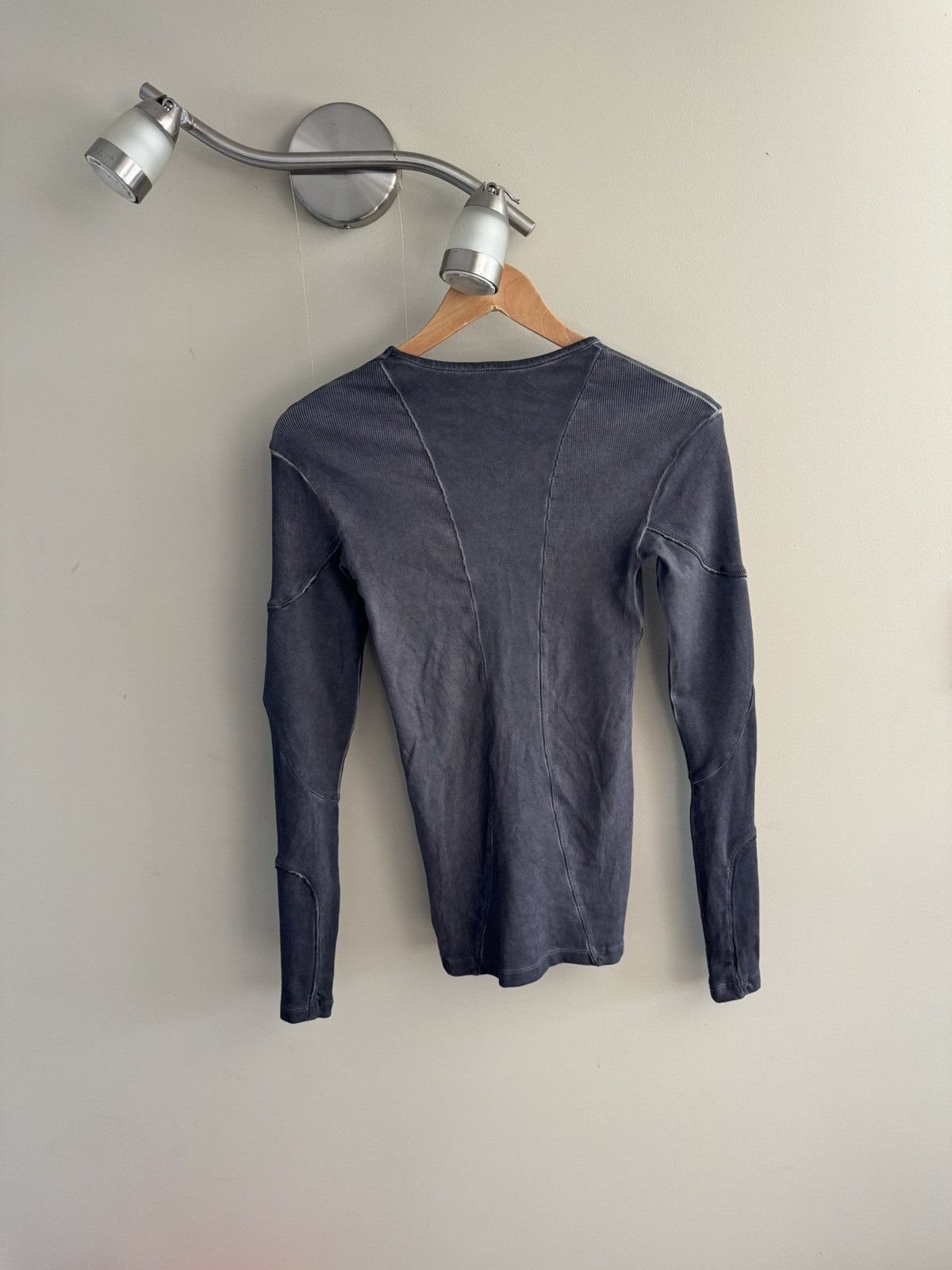 Unvain Studios Unvain Studios Washed Grey Mixed Rib Longsleeve Size US S / EU 44-46 / 1 - 2 Thumbnail
