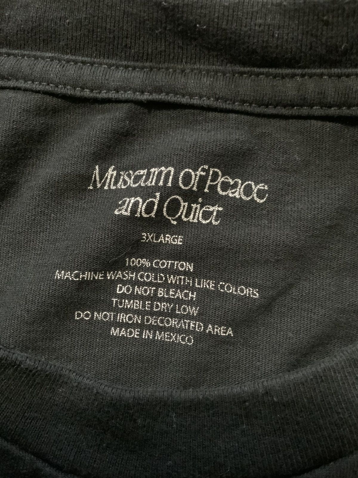 Museum of Peace & Quiet Museum Of Peace & Quiet Black Graphic Crewneck S/S T-Shirt Size US XXL / EU 58 / 5 - 6 Thumbnail