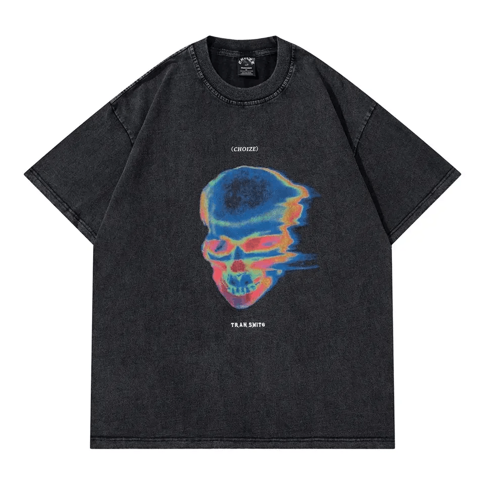 Japanese Brand × Vintage Watched Rock Retro Skull Head with Letter Short Sleeve Tee Size US M / EU 48-50 / 2 - 1 Thumbnail