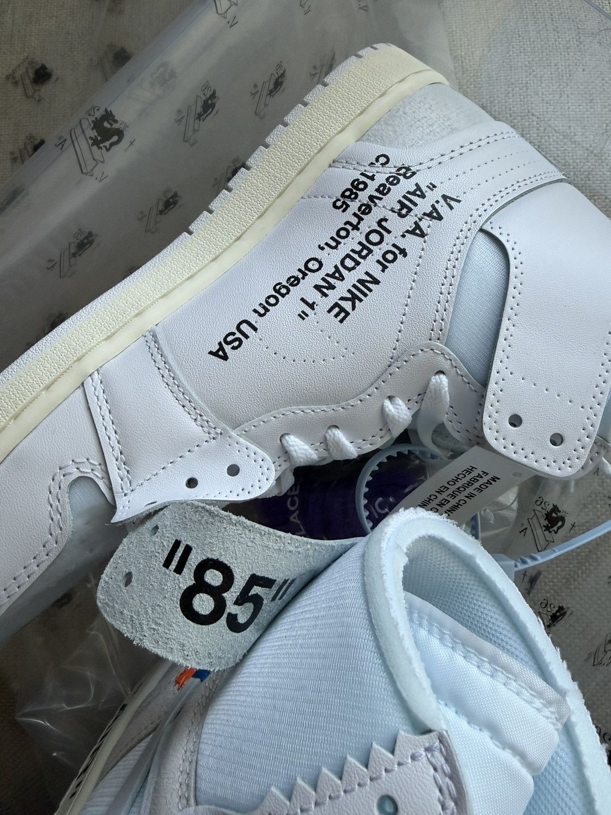 Nike × Off-White Air Jordan 1 High Virgil Abloh Archive “Alaska” Sz 10 DS Size US 10 / EU 43 - 22 Thumbnail