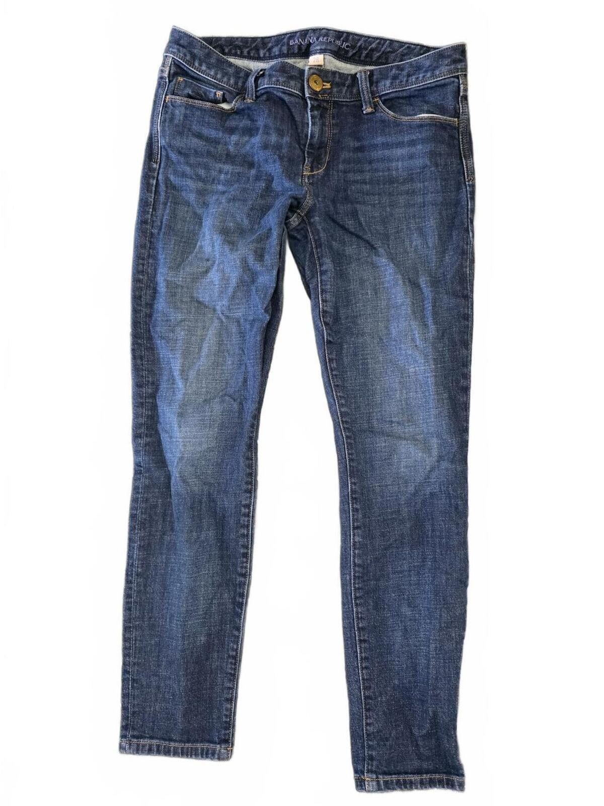 Banana Republic Banana Republic Cropped Straight Ankle Indigo Capri Jeans 28 Size 28" / US 6 / IT 42 - 2 Thumbnail