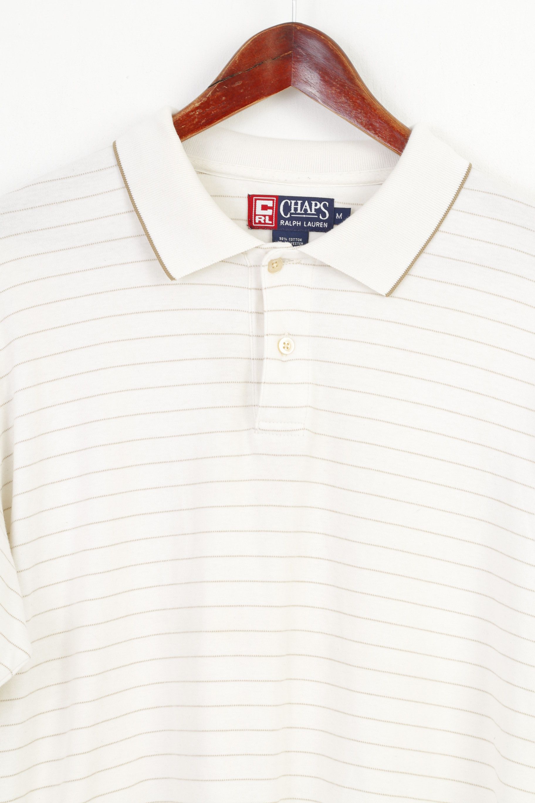 Chaps Ralph Lauren Chaps Ralph Lauren Men M Shirt Cotton Cream 10115 Size US M / EU 48-50 / 2 - 6 Thumbnail