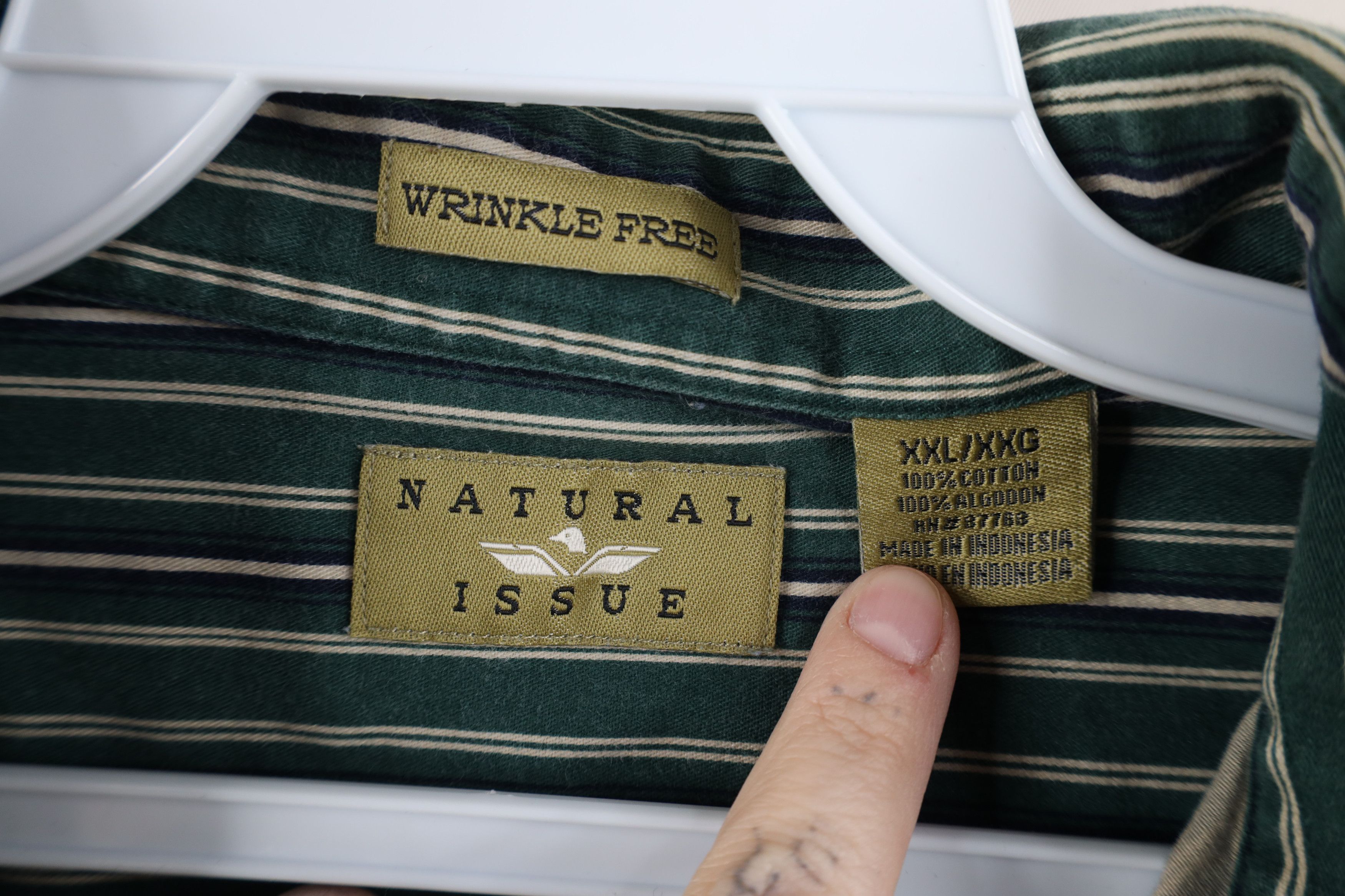 Vintage Vintage 90s Y2K Streetwear Heavy Collared Button Down Shirt Size US XXL / EU 58 / 5 - 7 Thumbnail