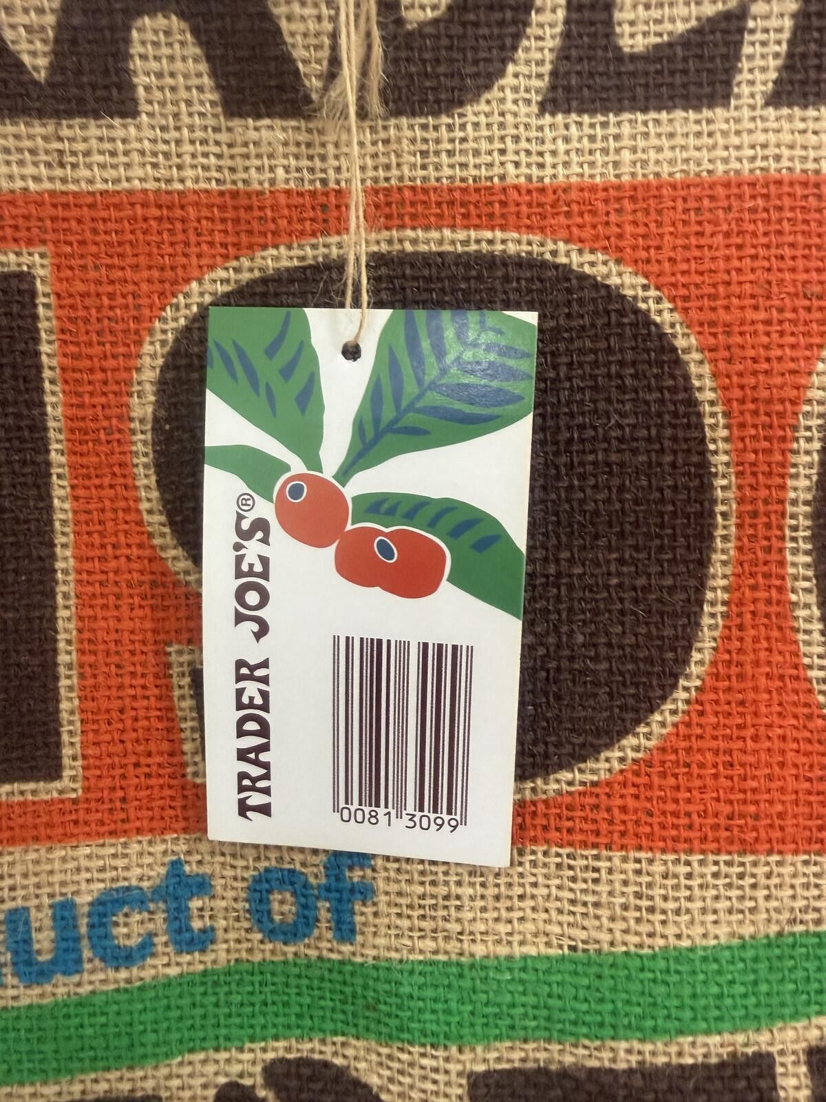 Other Trader Joe's "Coffee Beans 1967" Jute Shopper Tote Bag Size ONE SIZE - 2 Thumbnail
