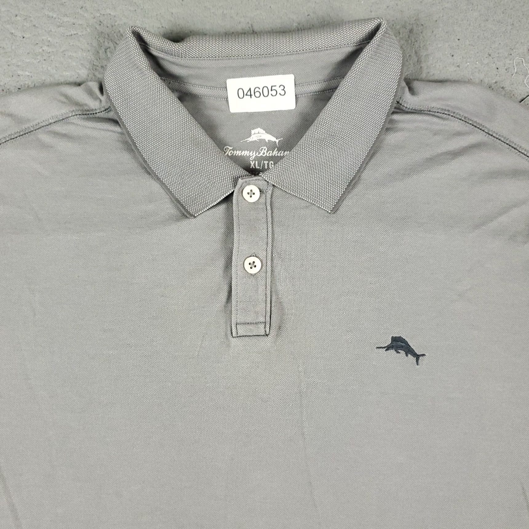 Tommy Bahama Tommy Bahama Polo Shirt Men XL Gray Short Sleeve Casual Cotton Blend Button-Front Classic Polo Mens XL Gray - Preppy Sports American Style Size US XL / EU 56 / 4 - 2 Thumbnail