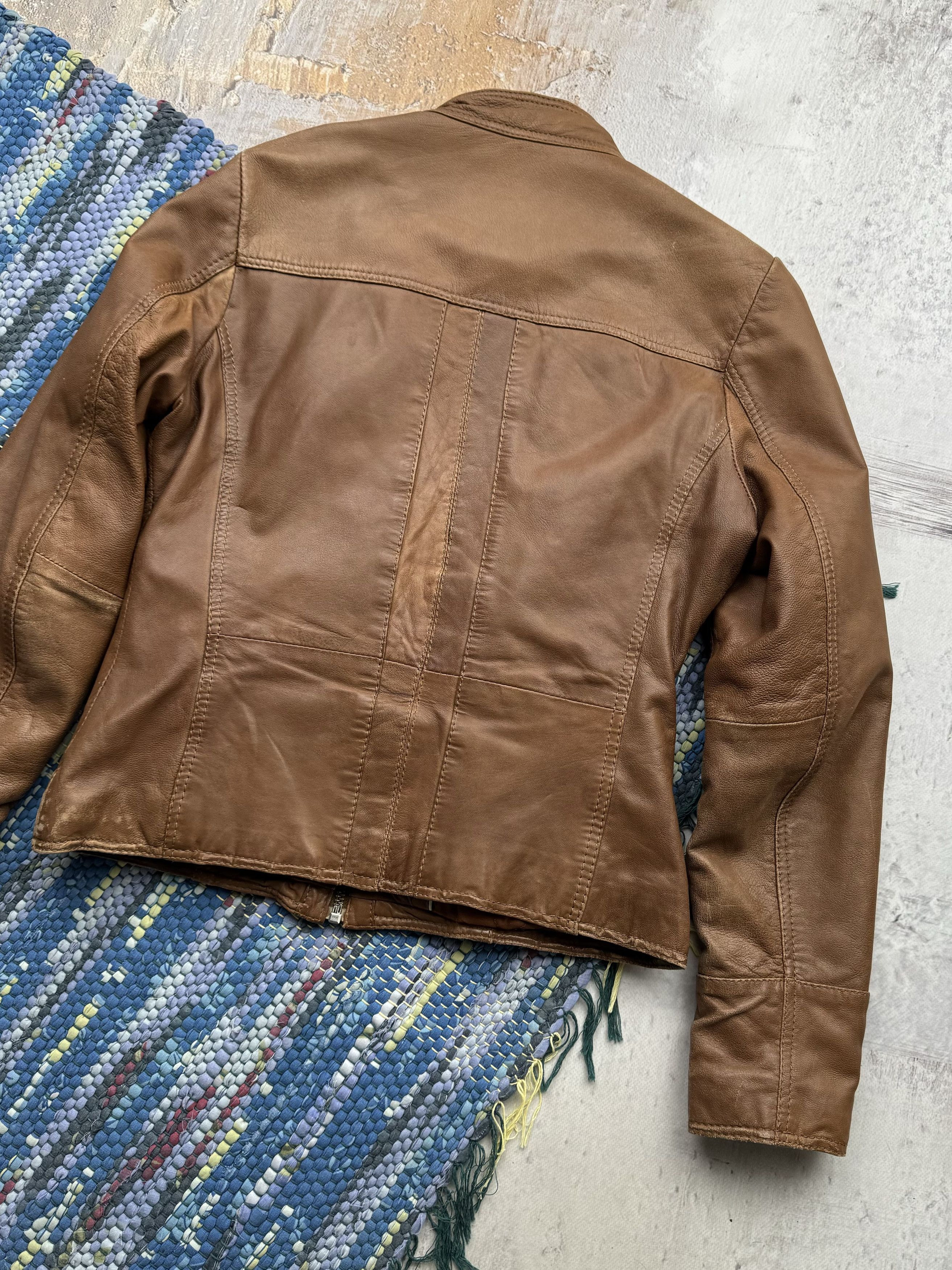 Vintage Vintage Leather Jacket A90D15(143) Size S / US 4 / IT 40 - 8 Thumbnail