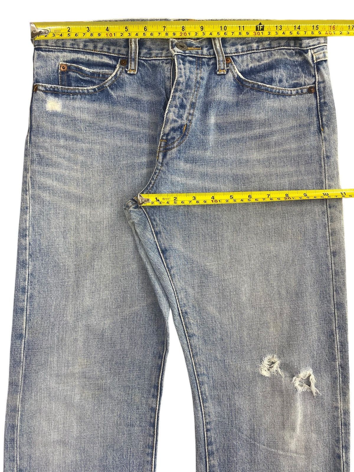 Other Japanese Brand Acid Blue Wash Style Loose Jeans Size US 32 / EU 48 - 5 Thumbnail