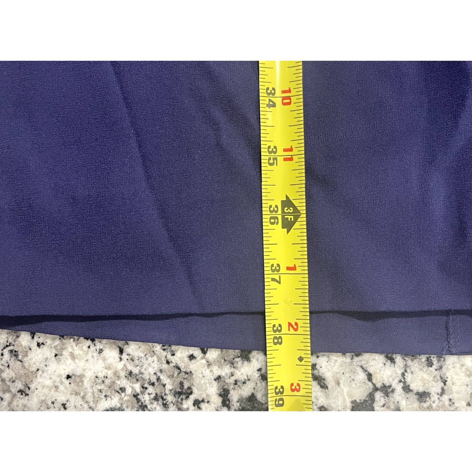 M.M.LaFleur MM Lafleur Niko 2.0 Career Dress Wrap Dress Blue 4 Women Knee Length Lined 3/4 Sleeve Office Classic Designer Minimalist Business Casual Indigo Size S / US 4 / IT 40 - 3 Thumbnail
