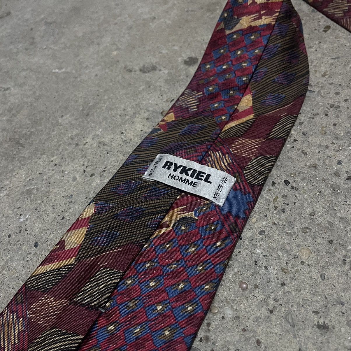 Designer × Sonia Rykiel × Vintage Rykiel homme silk tie Size ONE SIZE - 4 Thumbnail