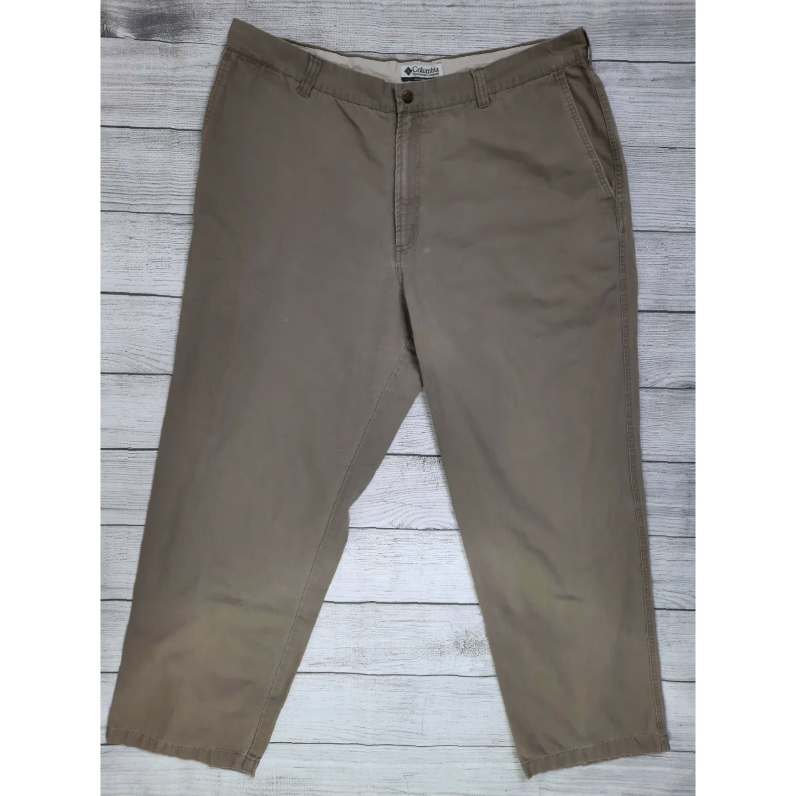 Vintage Columbia Tan Khaki Cotton Canvas Regular Fit Pants Size 40 Chino Men Inseam 30 Workwear Casual Outdoor Hiking Size US 38 / EU 54 - 5 Thumbnail