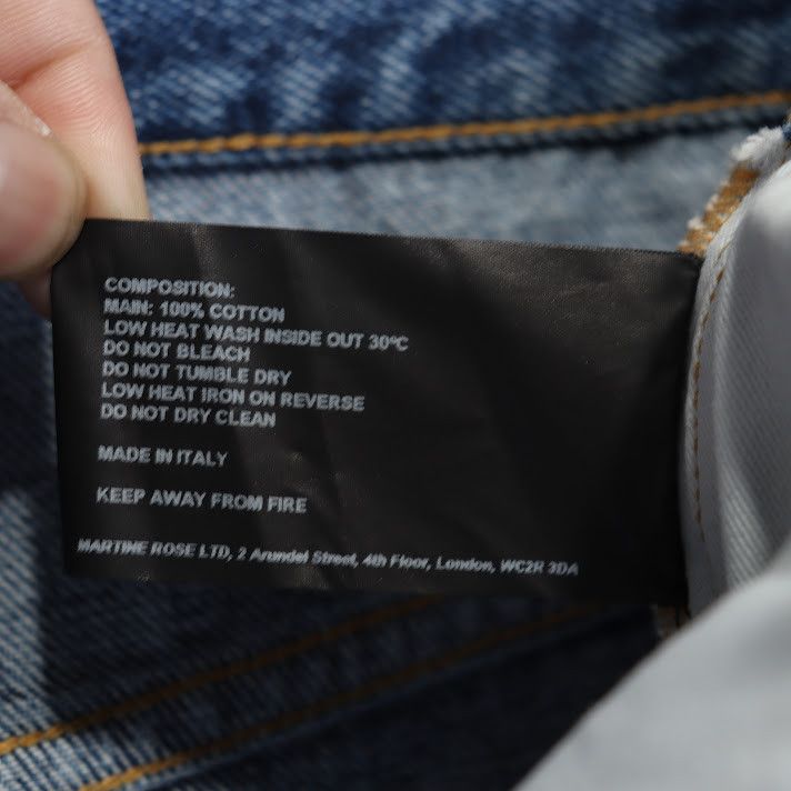 Martine Rose o1rshd1 Denim Jeans in Blue Size US 34 / EU 50 - 4 Thumbnail