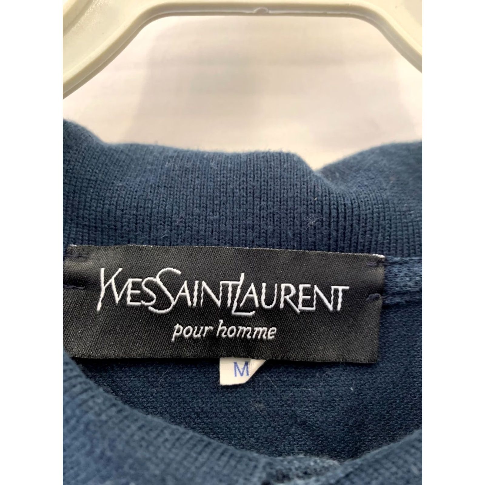 Yves Saint Laurent Yves Saint Laurent Pour Homme Polo Shirt Navy Blue Short Sleeve L Adult Navy YSL Logo Embroidered 7/10 Authentic Size US L / EU 52-54 / 3 - 3 Thumbnail