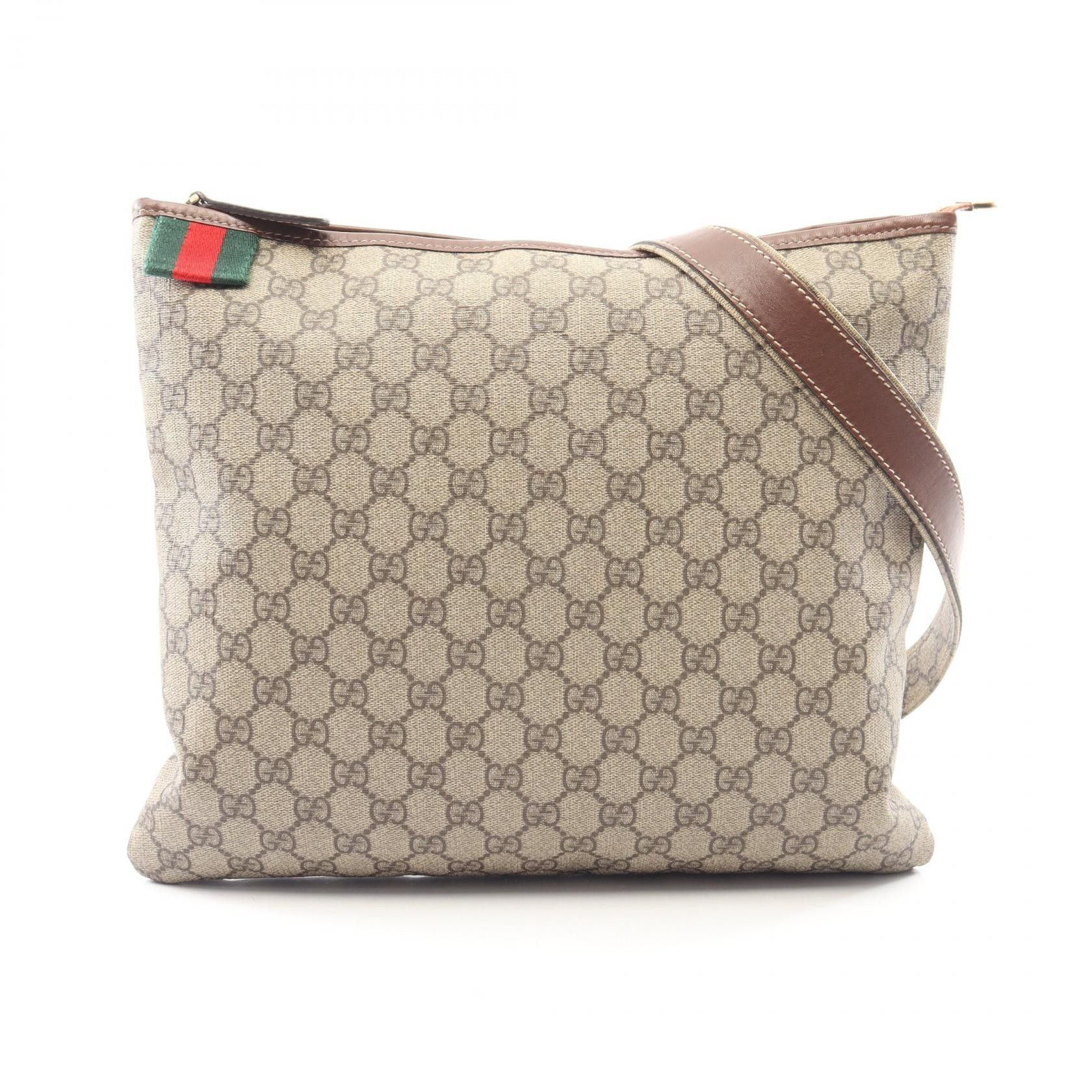 Gucci Gucci Gucci GG Supreme PVC Coated Canvas Leather Shoulder Bag Plastic / Synthetic Shoulder Bag 246412 DUTY FREE for USA Size ONE SIZE - 1 Thumbnail