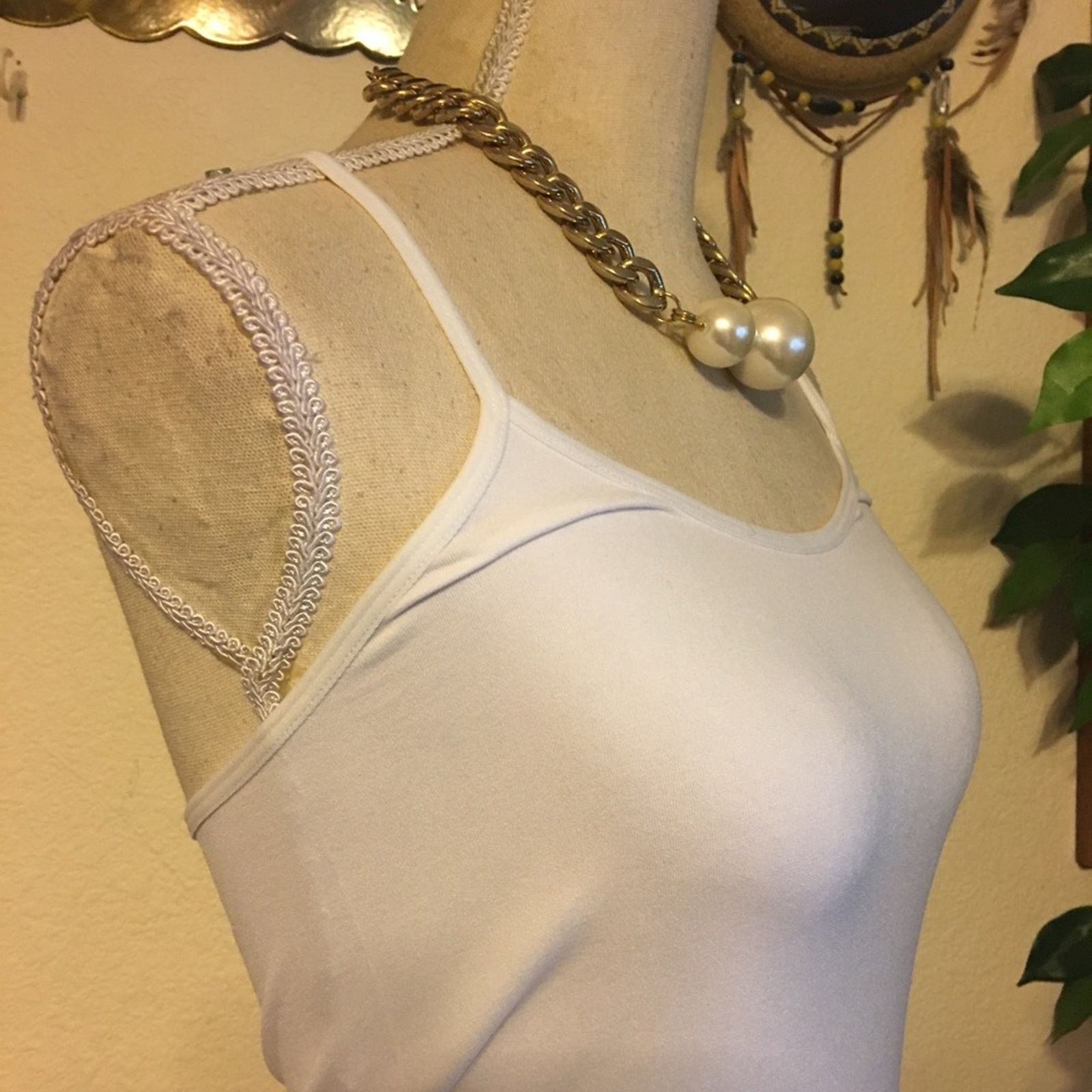 Jewelry Bold chunky gold chain pearl accent necklace Size ONE SIZE - 2 Thumbnail