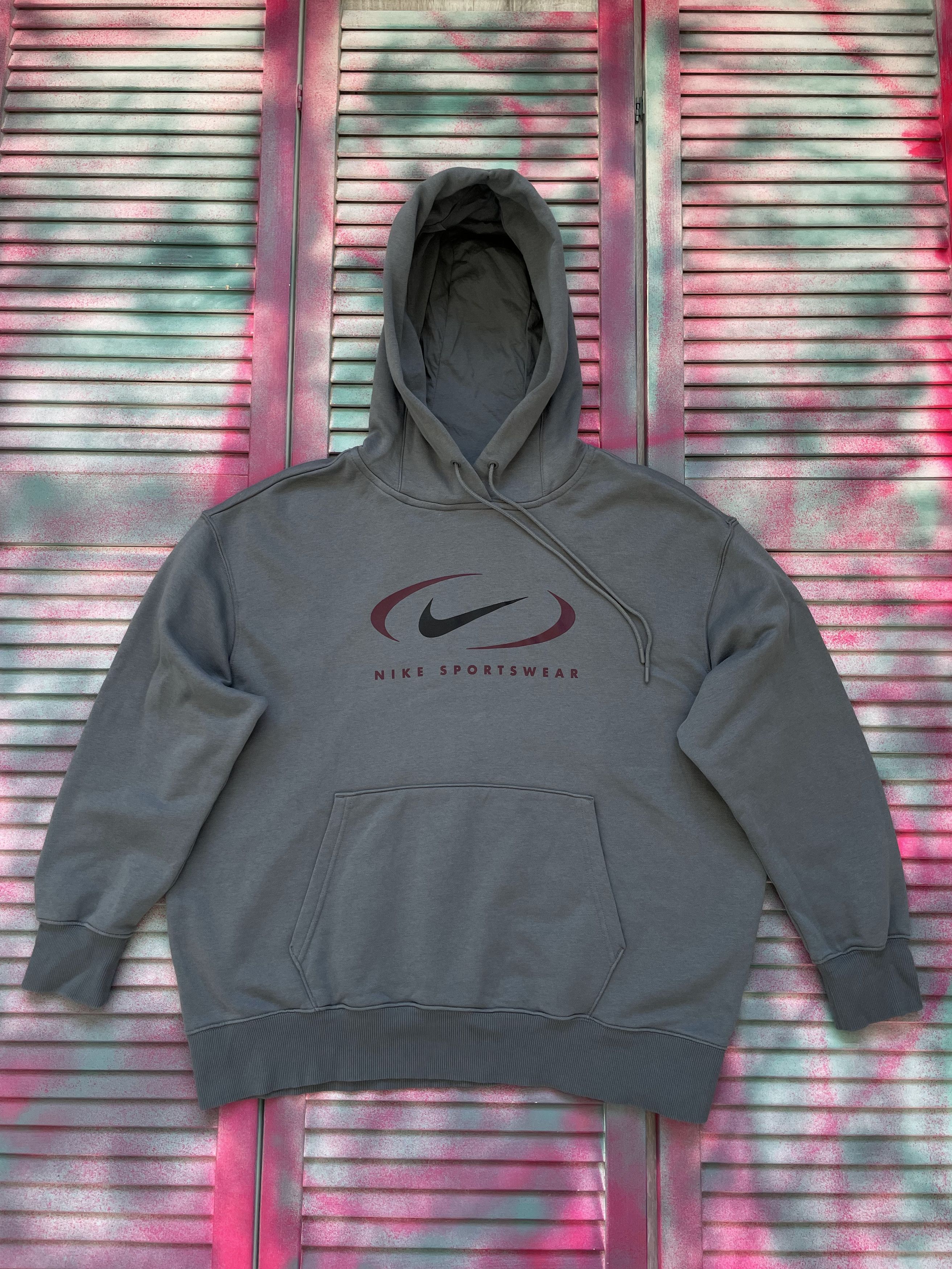 トップス 90's nike center swoosh hoodie Vintage 1990s Yellow Nike Center Swoosh Hoodie / Middle