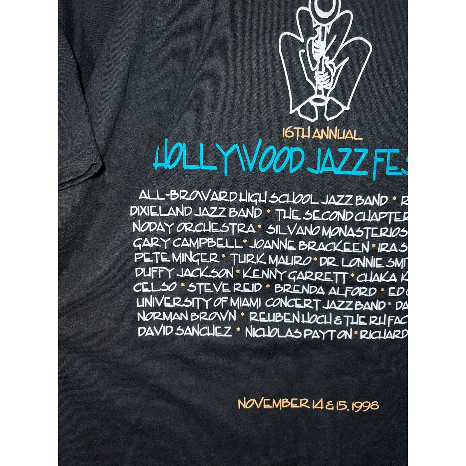 Fruit Of The Loom 1998 Hollywood Jazz Festival 16th Annual Music Shirt 90s L Size US L / EU 52-54 / 3 - 7 Thumbnail