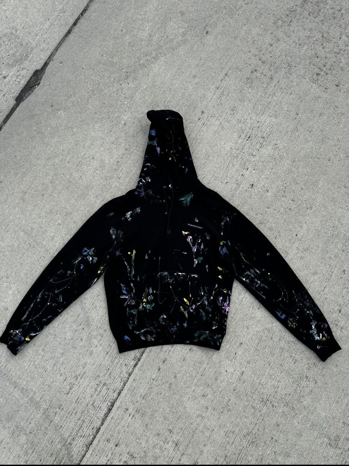 Vuja De Uneven dye snap hoodie | Grailed