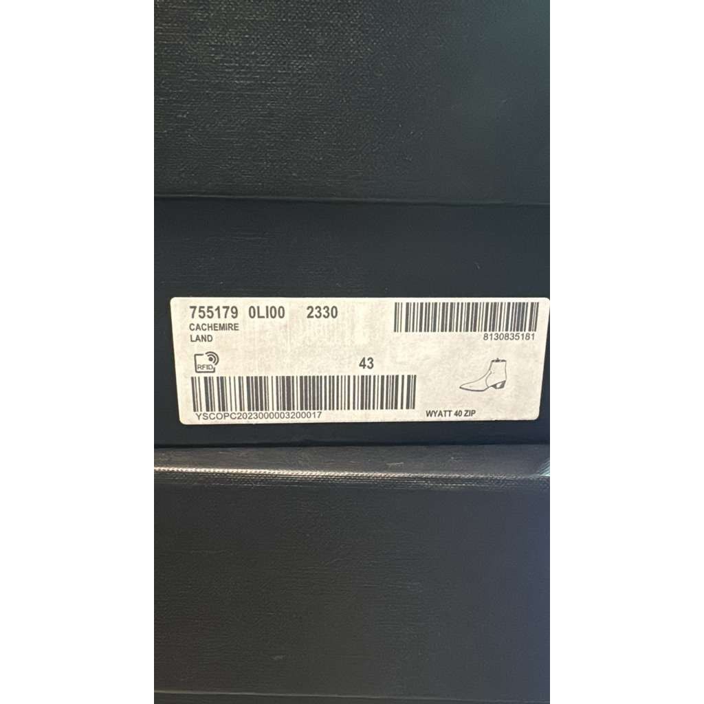Saint Laurent Paris o1rshd1 Q:2 / Wyatt 40 Zip Chelsea Boots in Land Size US 10 / EU 43 - 24 Thumbnail