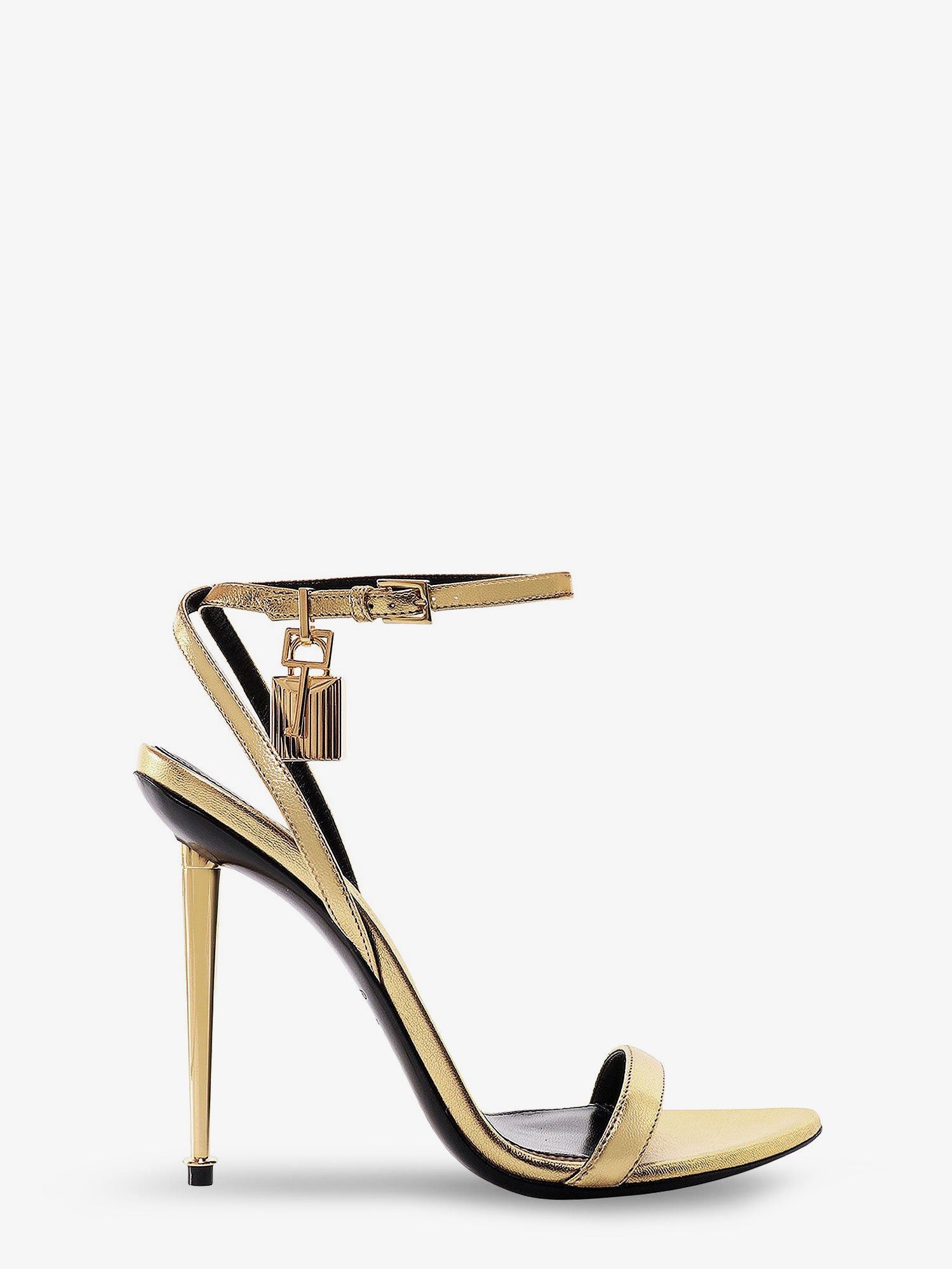 Tom Ford Laminated Leather Sandals With Iconic Padlock Size US 6 / IT 36 - 1 Thumbnail
