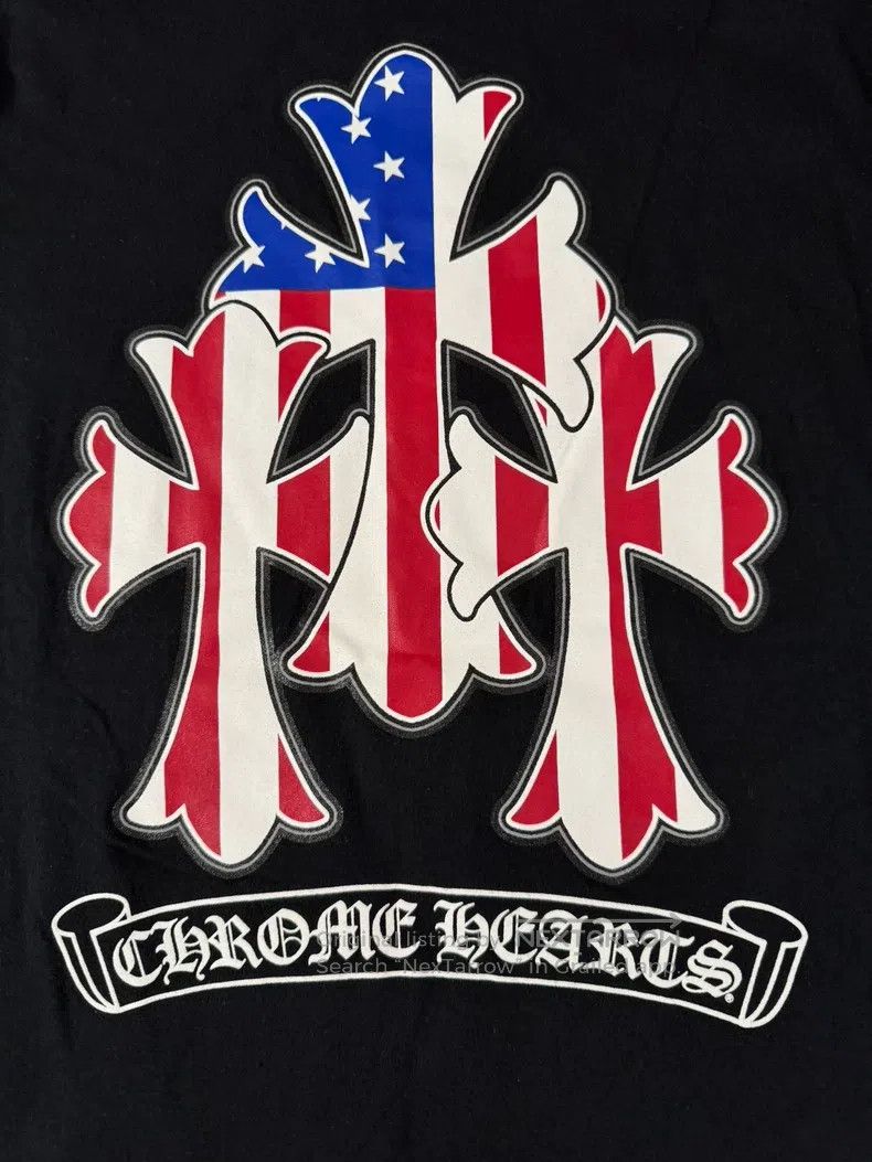 Chrome Hearts CHROME HEARTS Size L Sword, flag, three crosses, scrolls, l Size US L / EU 52-54 / 3 - 6 Thumbnail