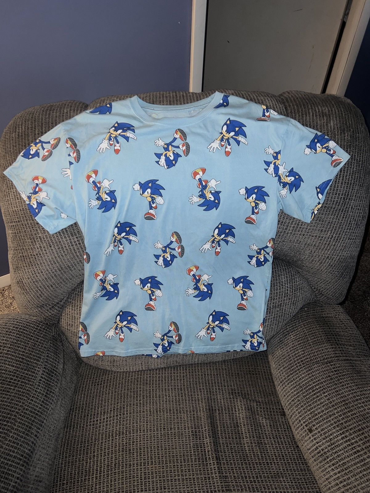 Hypebeast Sega Sonic The Hedgehog All-Over Tee Size US L / EU 52-54 / 3 - 1 Thumbnail