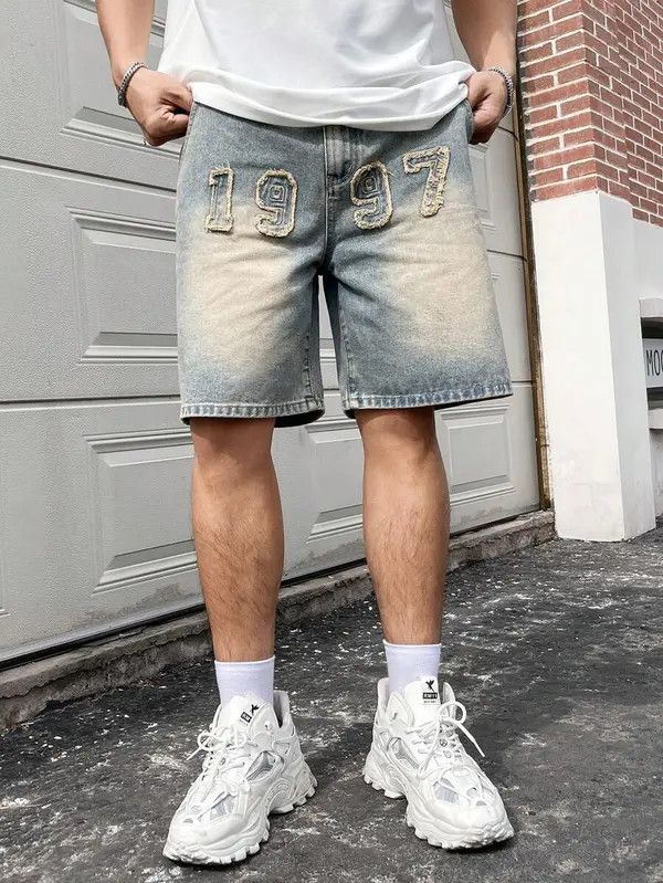 Jean Hadate x Kamon Jorts Vintage Washed Distressed Denim Size US 32 / EU 48 - 7 Thumbnail
