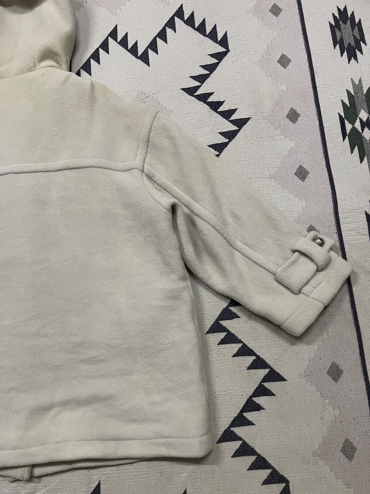 United Colors Of Benetton 1990s UNITED COLORS OF BENETTON WOOL DUFFLE HOODED COAT Size XS / US 0-2 / IT 36-38 - 17 Thumbnail